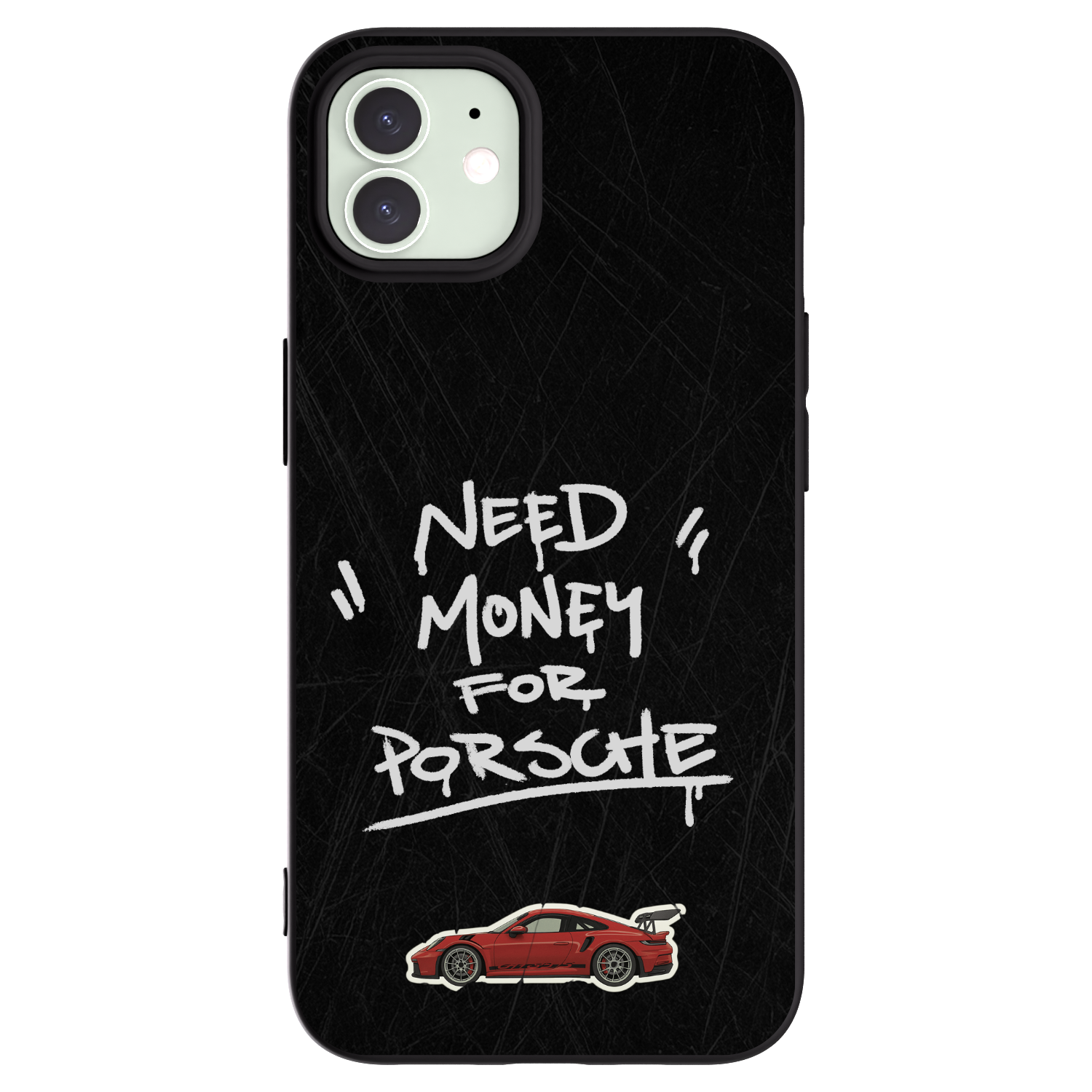 Picasee silikonowe czarne etui na Apple iPhone 12 - Dark Racer