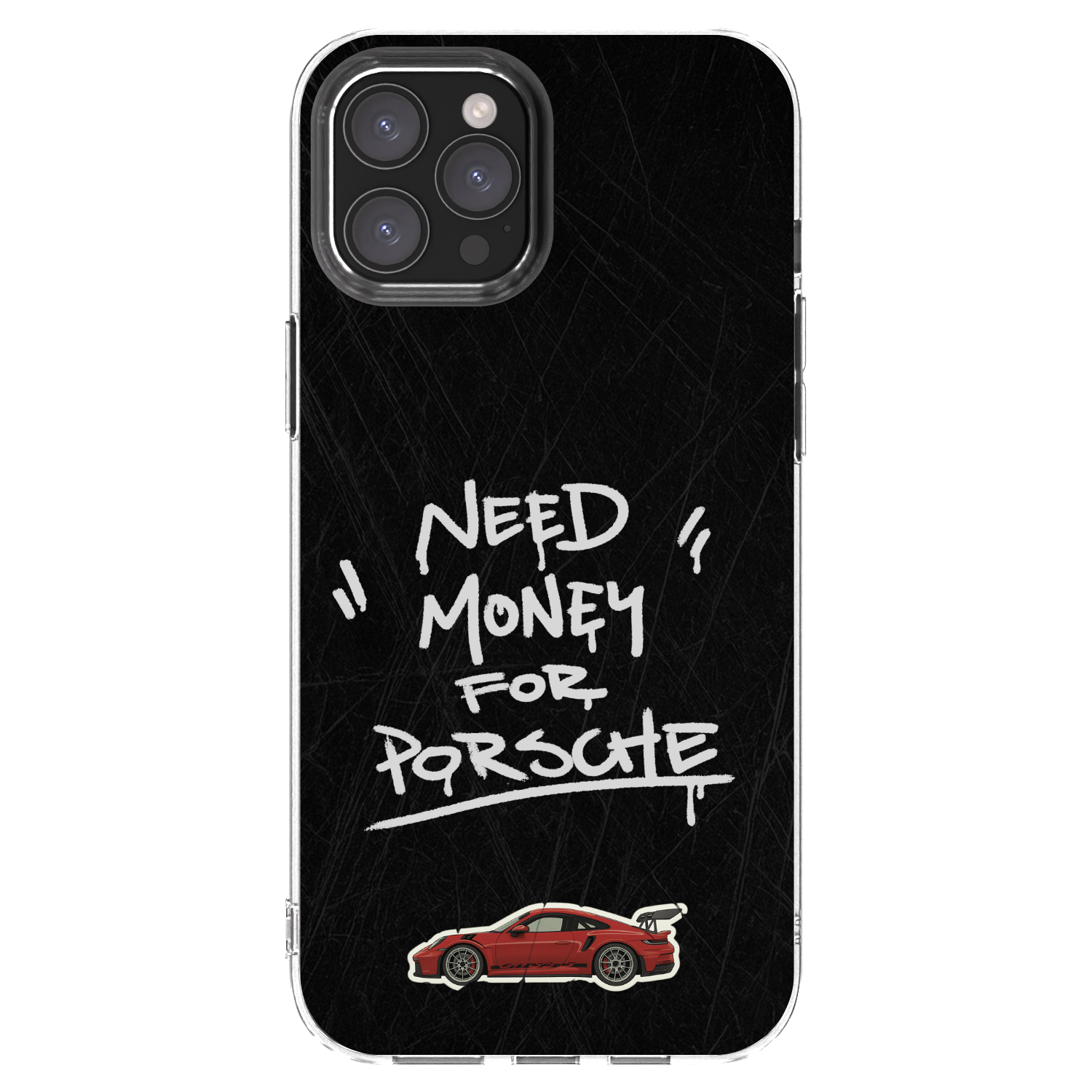 Picasee silikonowe przeźroczyste etui na Apple iPhone 12 Pro Max - Dark Racer