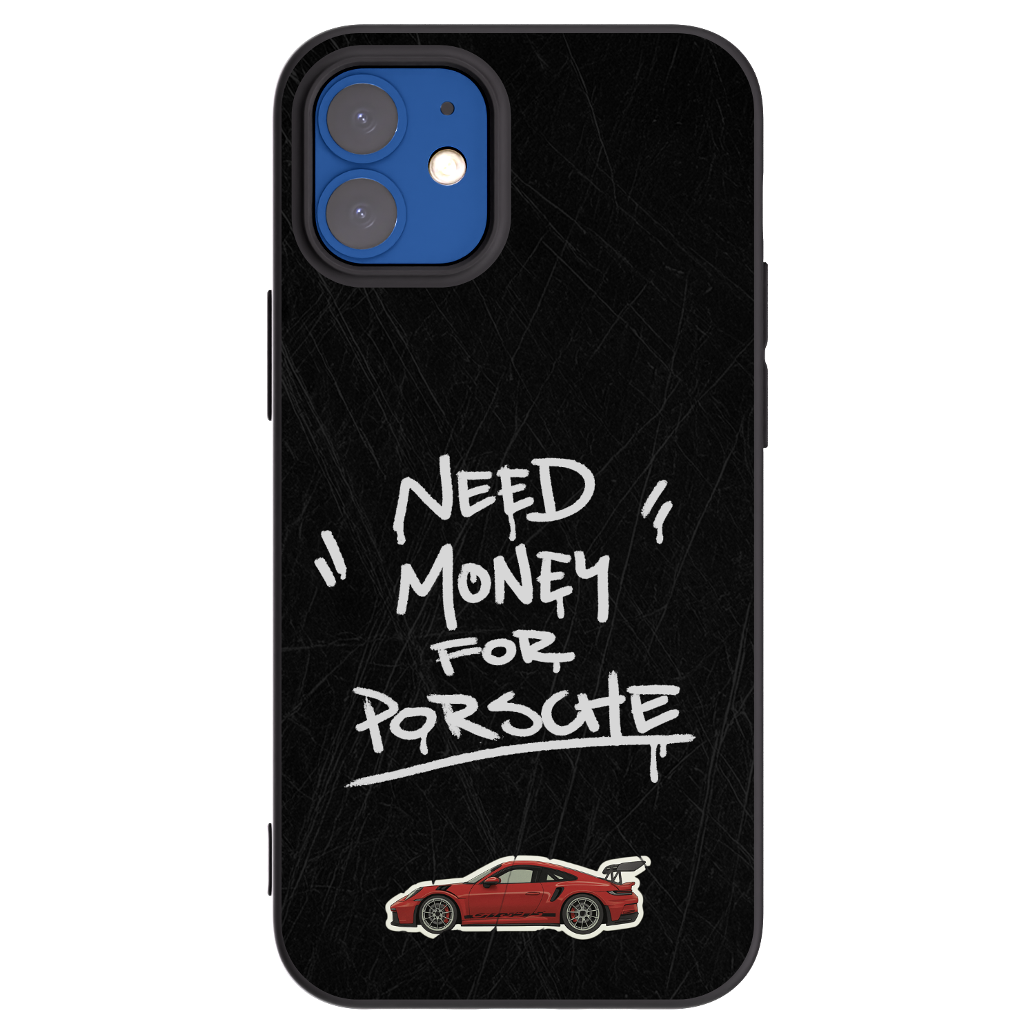 Picasee silikonowe czarne etui na Apple iPhone 12 mini - Dark Racer