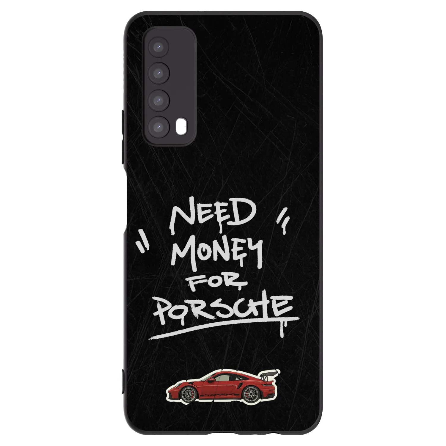 Picasee silikonowe czarne etui na Huawei P Smart 2021 - Dark Racer