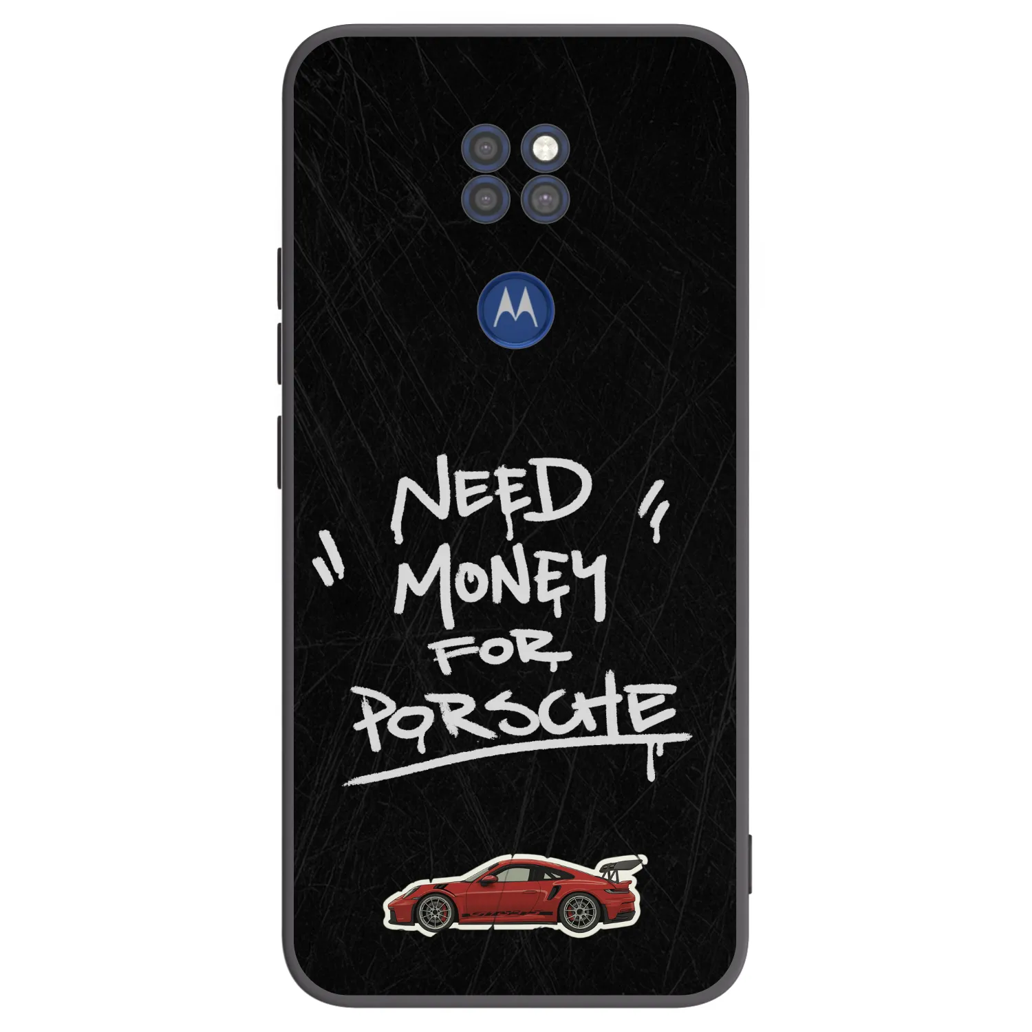 Picasee silikonowe czarne etui na Motorola Moto G9 Play - Dark Racer