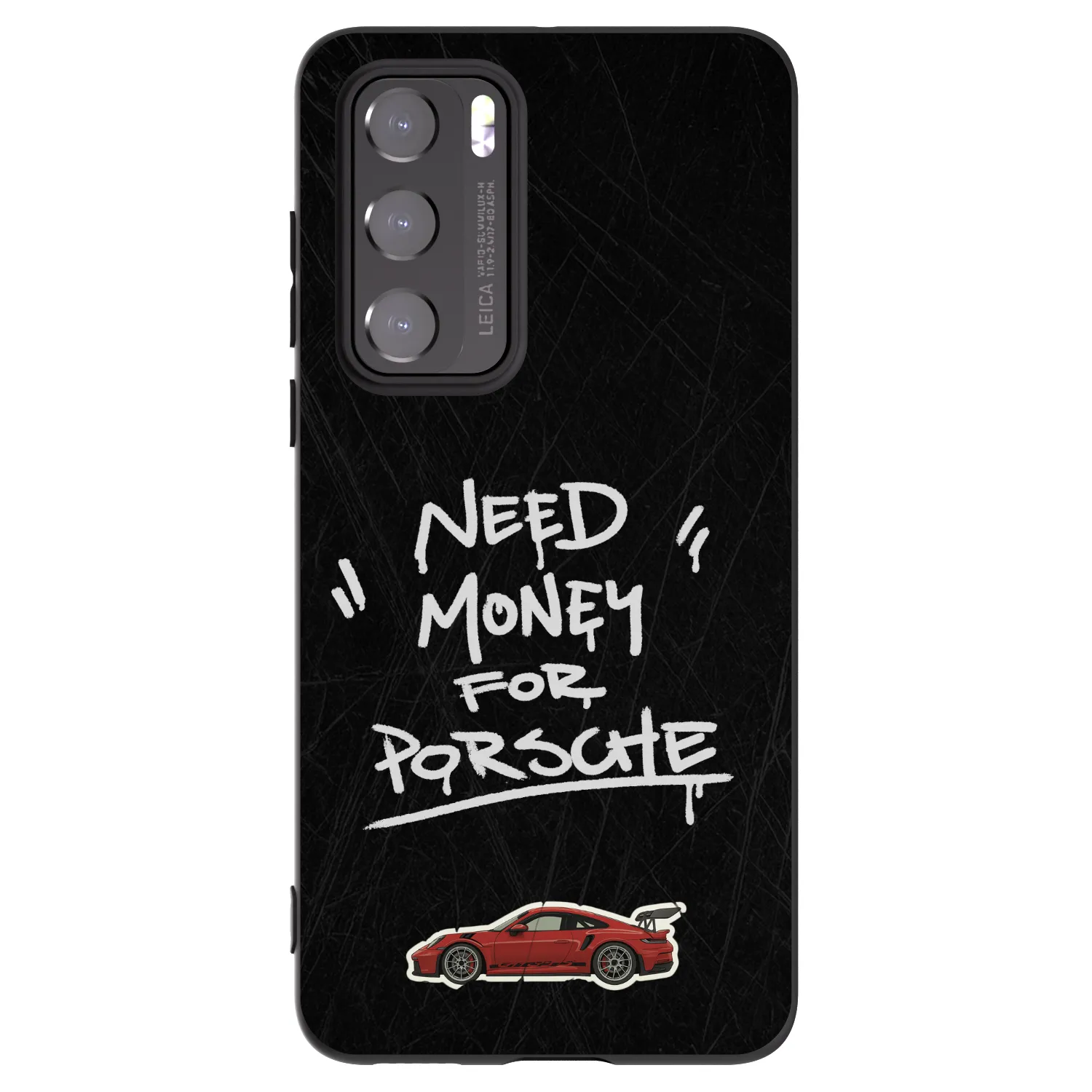 Picasee silikonowe czarne etui na Huawei P40 - Dark Racer