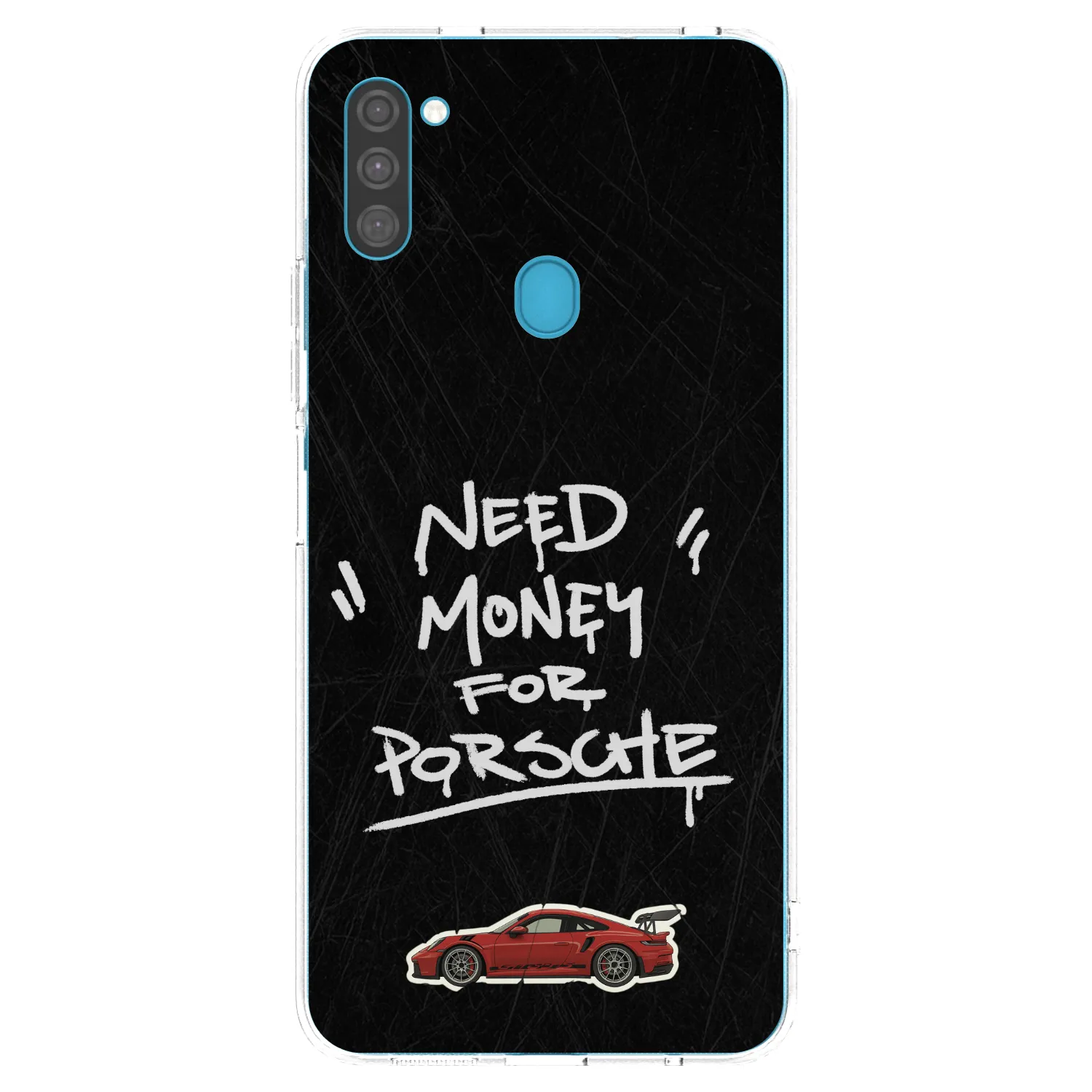 Picasee silikonowe przeźroczyste etui na Samsung Galaxy M11 - Dark Racer