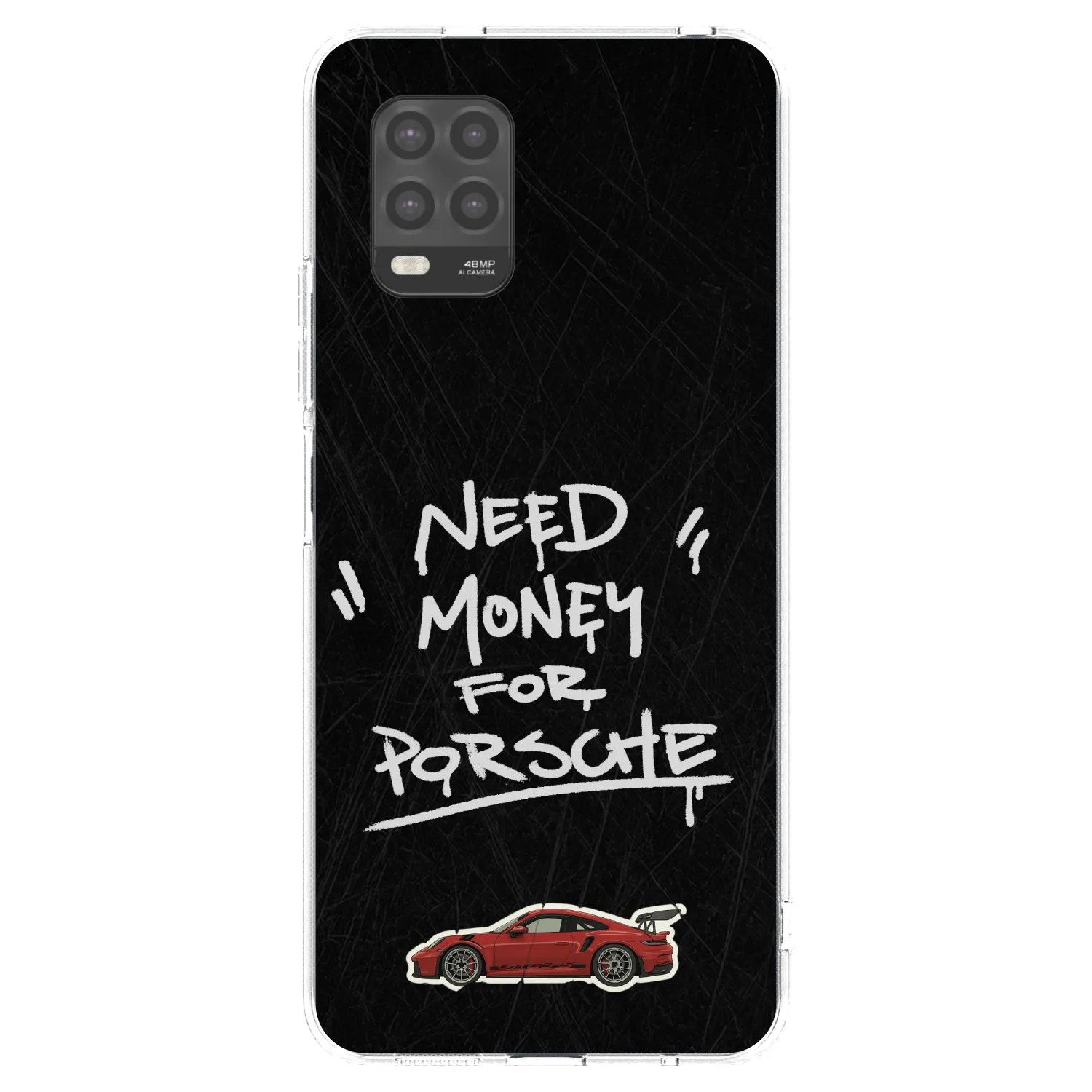 Picasee silikonowe przeźroczyste etui na Xiaomi Mi 10 Lite - Dark Racer