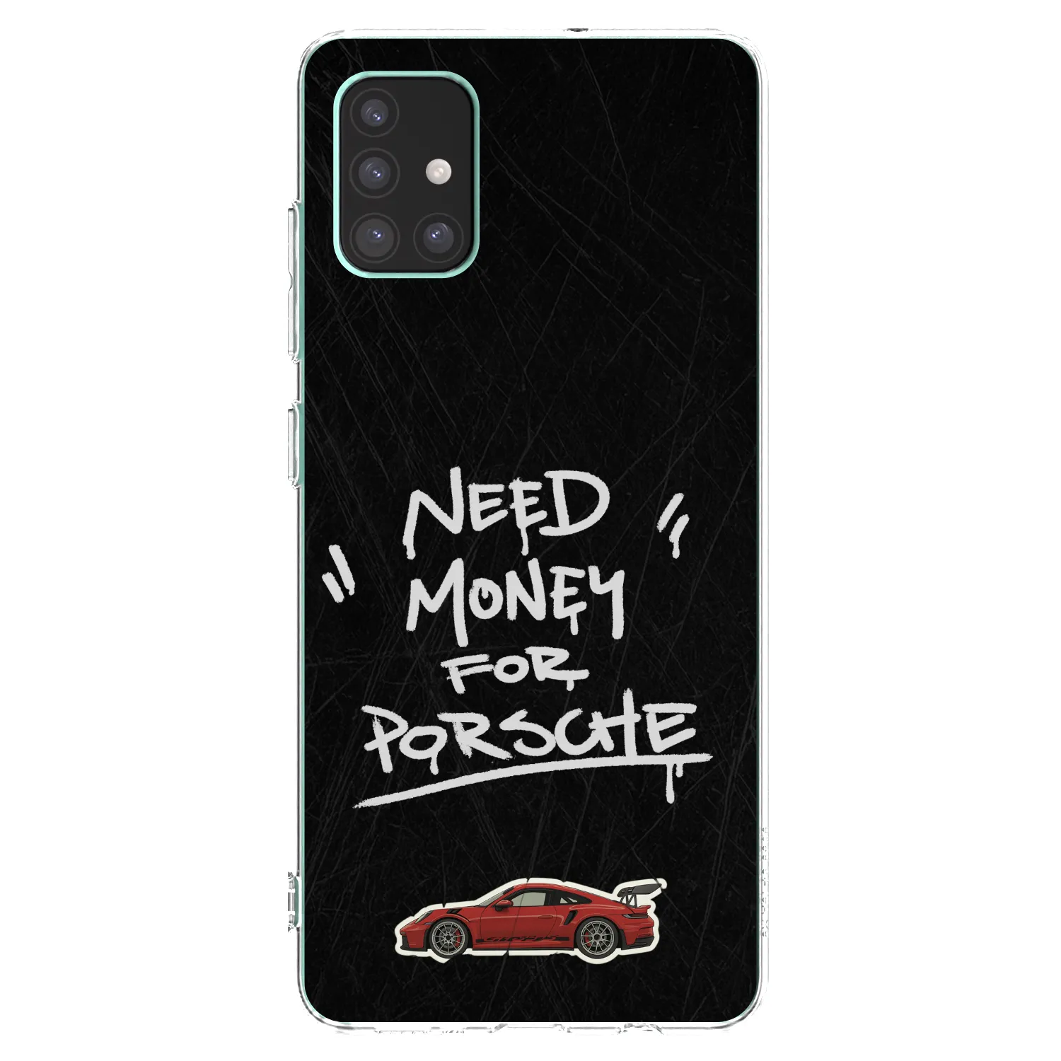 Picasee silikonowe przeźroczyste etui na Samsung Galaxy M51 M515F - Dark Racer