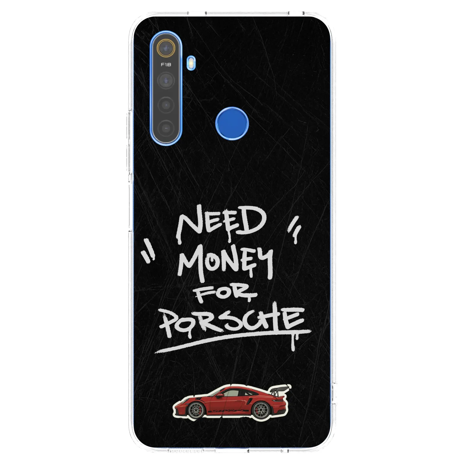 Picasee silikonowe przeźroczyste etui na Realme 5 - Dark Racer