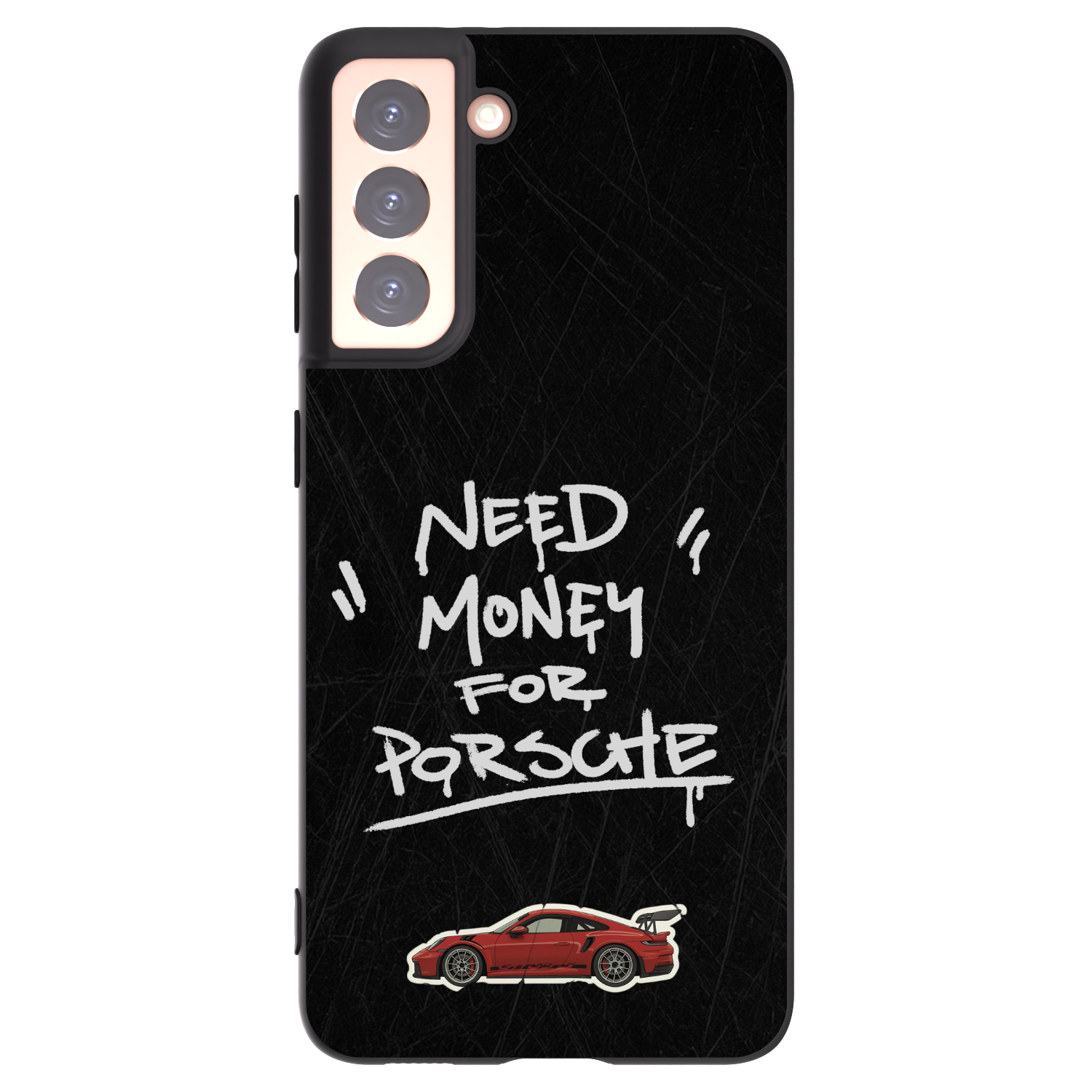 Picasee silikonowe czarne etui na Samsung Galaxy S21 5G G991B - Dark Racer