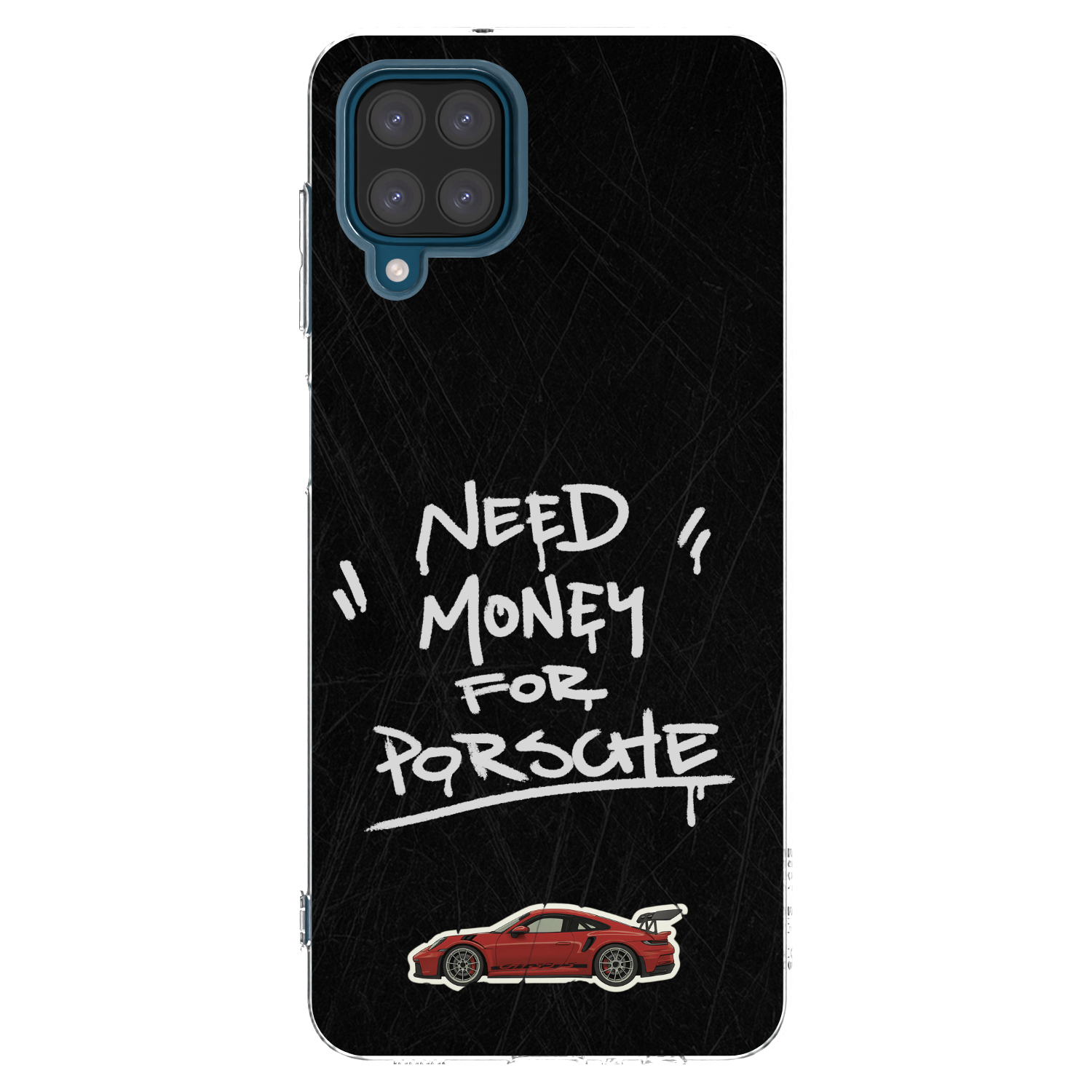 Picasee silikonowe przeźroczyste etui na Samsung Galaxy A12 A125F - Dark Racer