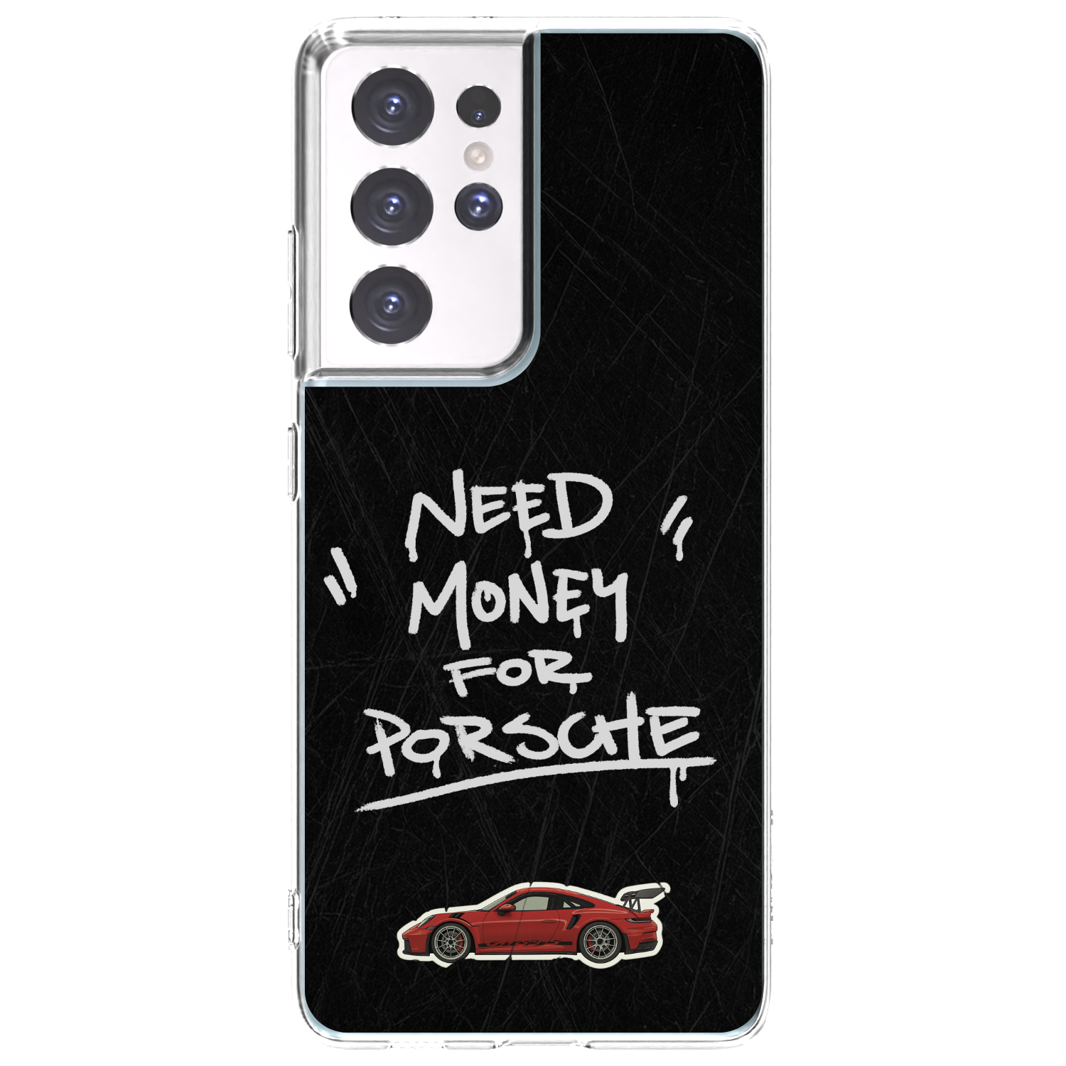 Picasee silikonowe przeźroczyste etui na Samsung Galaxy S21 Ultra 5G G998B - Dark Racer