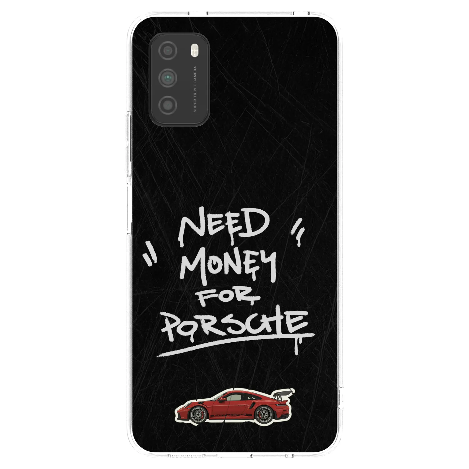 Picasee silikonowe przeźroczyste etui na Xiaomi Poco M3 - Dark Racer
