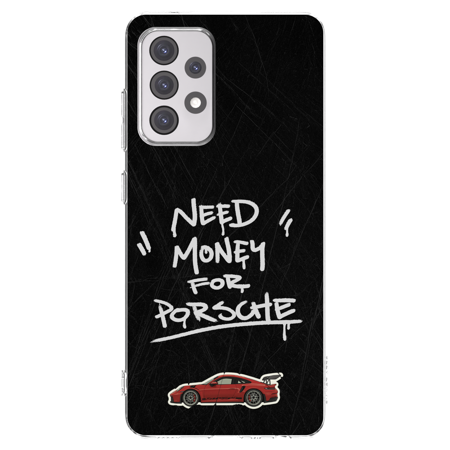 Picasee silikonowe przeźroczyste etui na Samsung Galaxy A52 5G A525F - Dark Racer