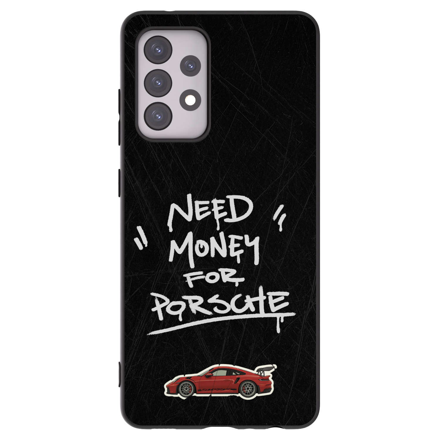Picasee silikonowe czarne etui na Samsung Galaxy A52 5G A525F - Dark Racer