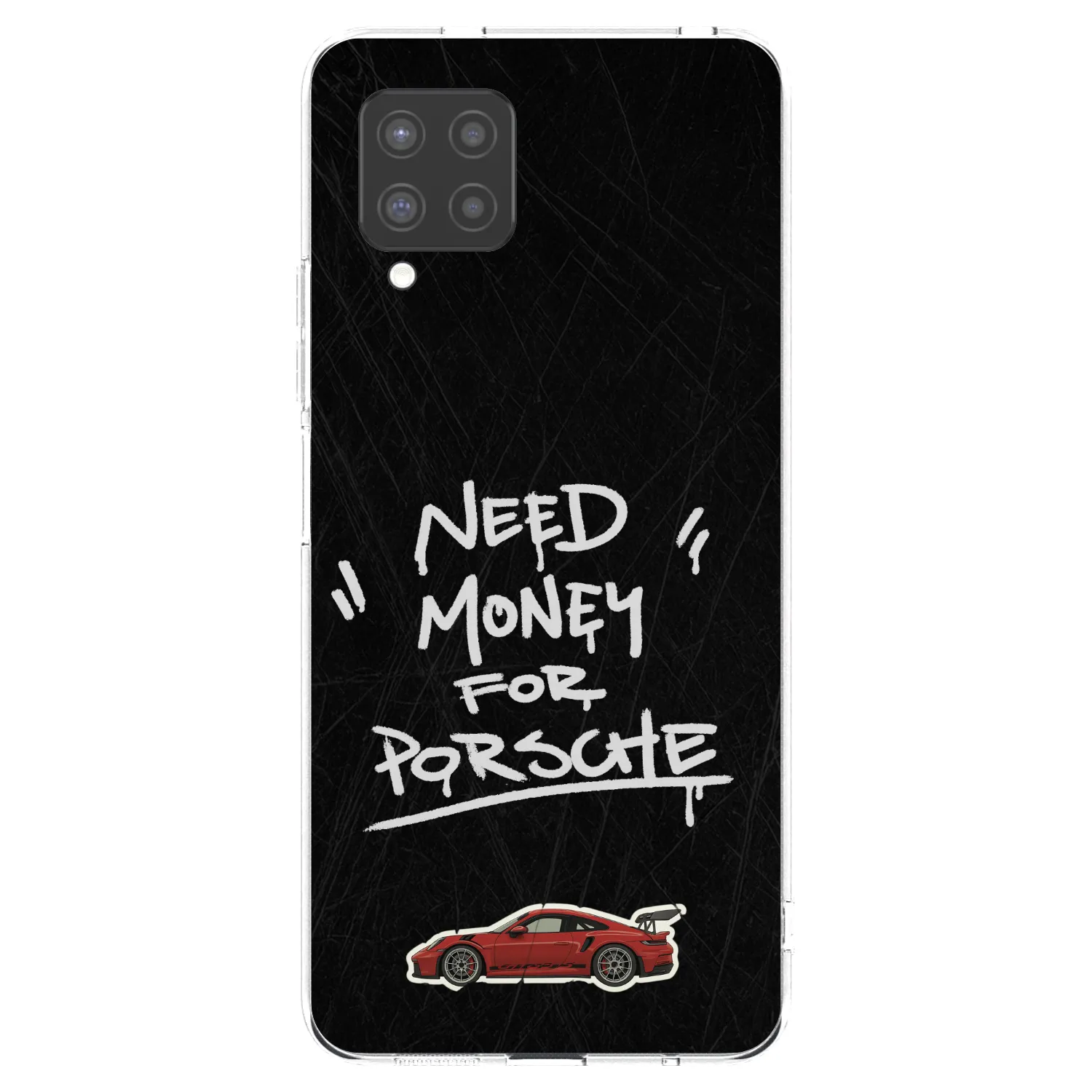 Picasee silikonowe przeźroczyste etui na Samsung Galaxy A42 A426B - Dark Racer