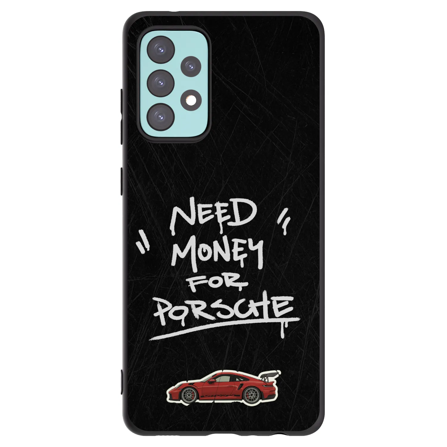 Picasee silikonowe czarne etui na Samsung Galaxy A72 A725F - Dark Racer
