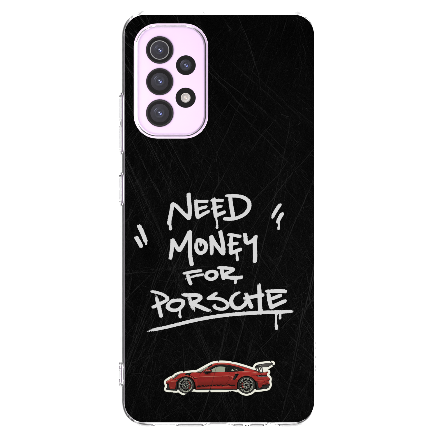 Picasee silikonowe przeźroczyste etui na Samsung Galaxy A32 5G A326B - Dark Racer