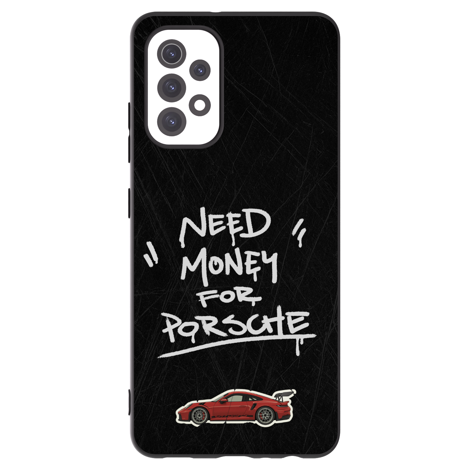 Picasee silikonowe czarne etui na Samsung Galaxy A32 5G A326B - Dark Racer