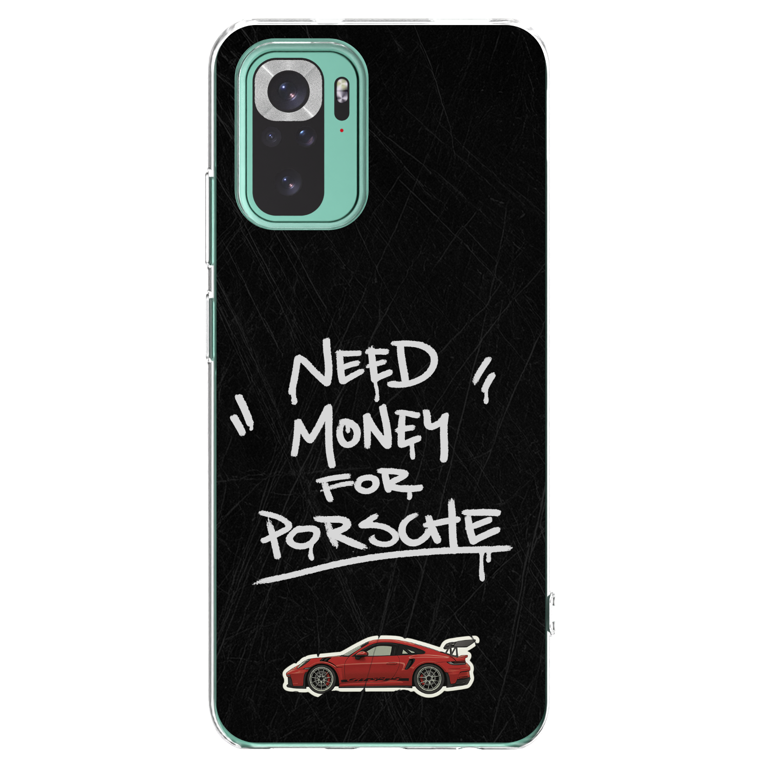 Picasee silikonowe przeźroczyste etui na Xiaomi Redmi Note 10 Pro - Dark Racer