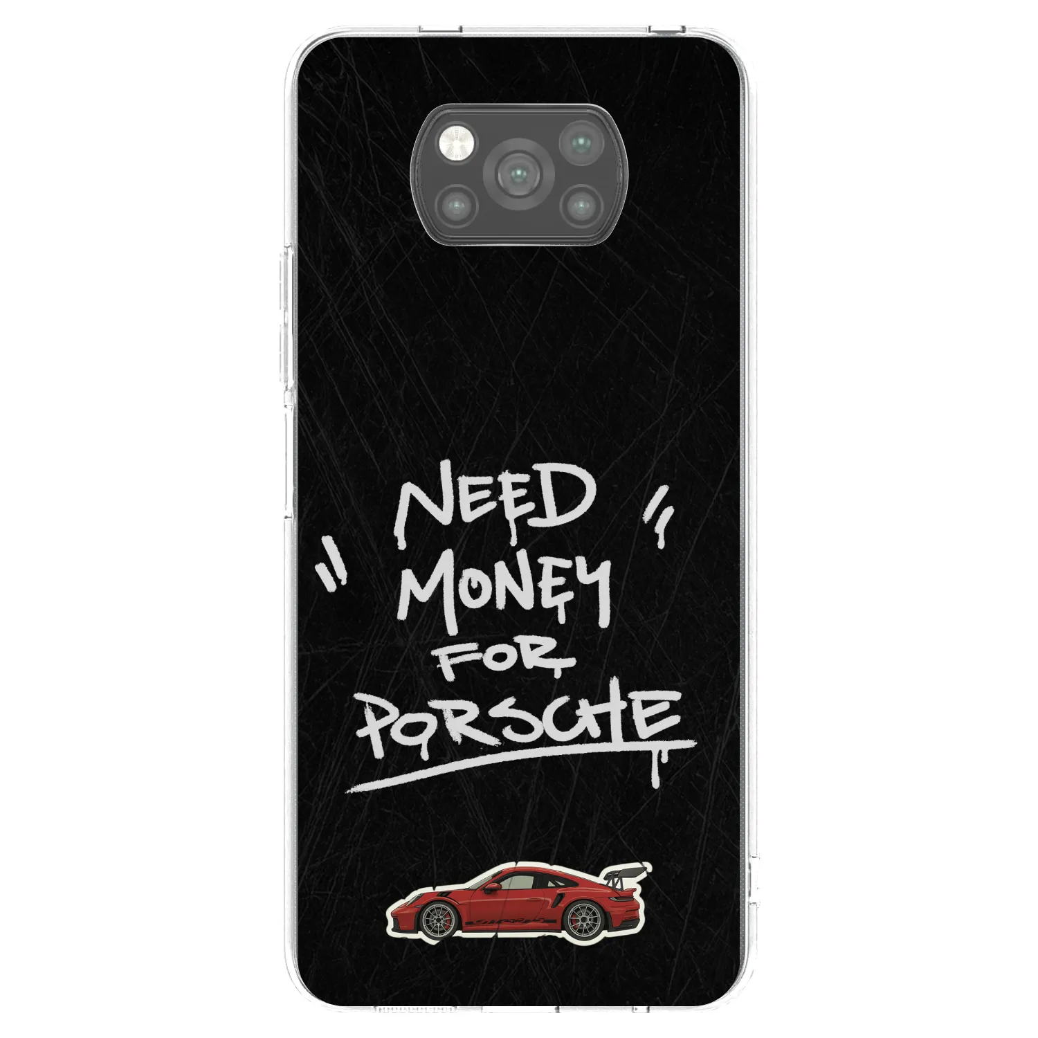 Picasee silikonowe czarne etui na Xiaomi Poco X3 Pro - Dark Racer