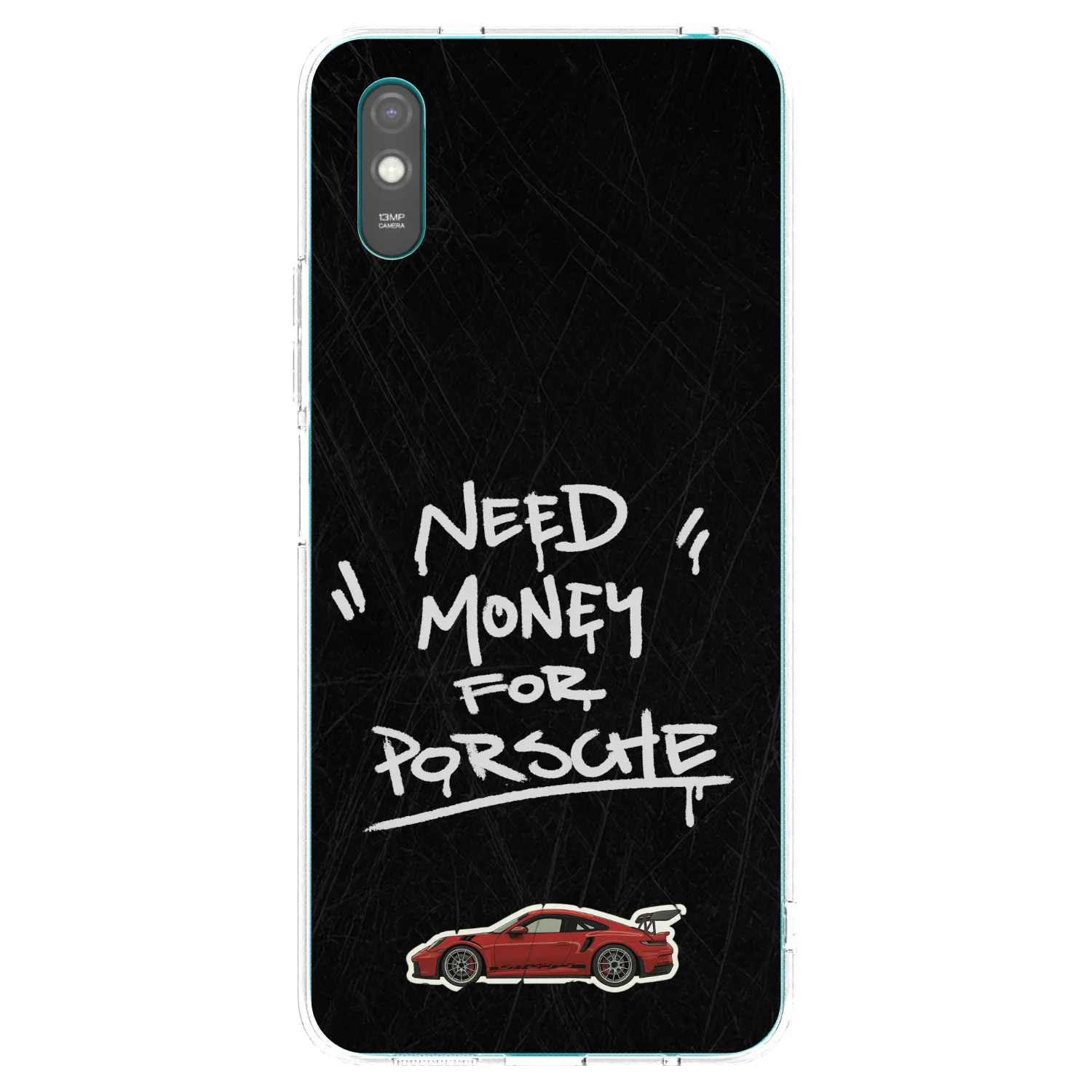 Picasee silikonowe przeźroczyste etui na Xiaomi Redmi 9AT - Dark Racer