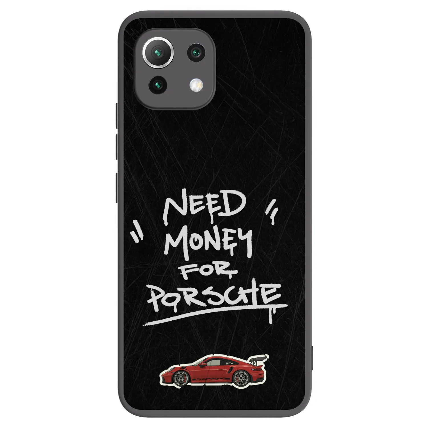 Picasee silikonowe czarne etui na Xiaomi Mi 11 Lite - Dark Racer