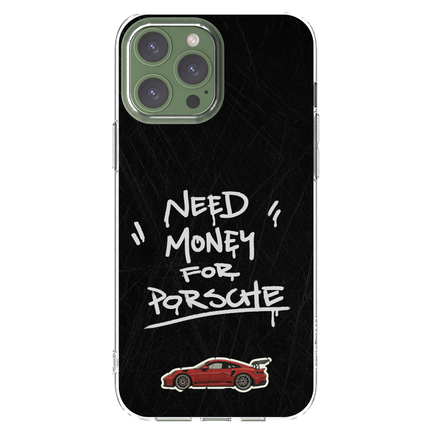 Picasee silikonowe przeźroczyste etui na Apple iPhone 13 Pro Max - Dark Racer