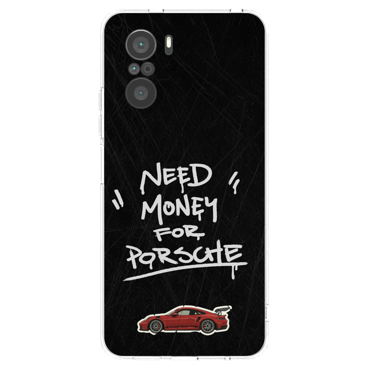 Picasee silikonowe przeźroczyste etui na Xiaomi Poco F3 - Dark Racer
