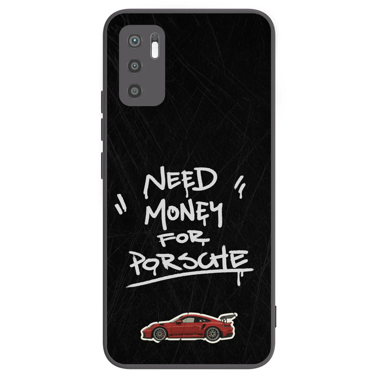 Picasee silikonowe czarne etui na Xiaomi Redmi Note 10 5G - Dark Racer
