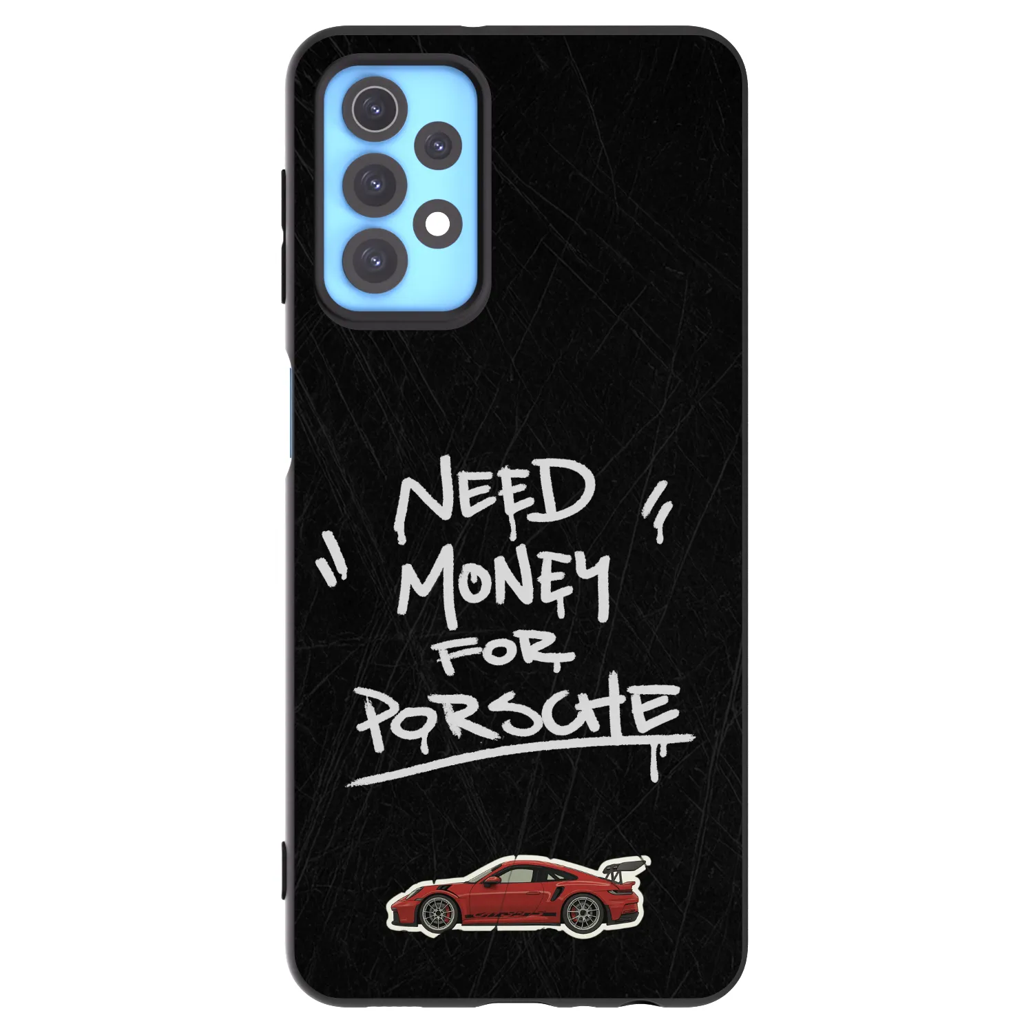 Picasee silikonowe czarne etui na Samsung Galaxy A32 4G SM-A325F - Dark Racer