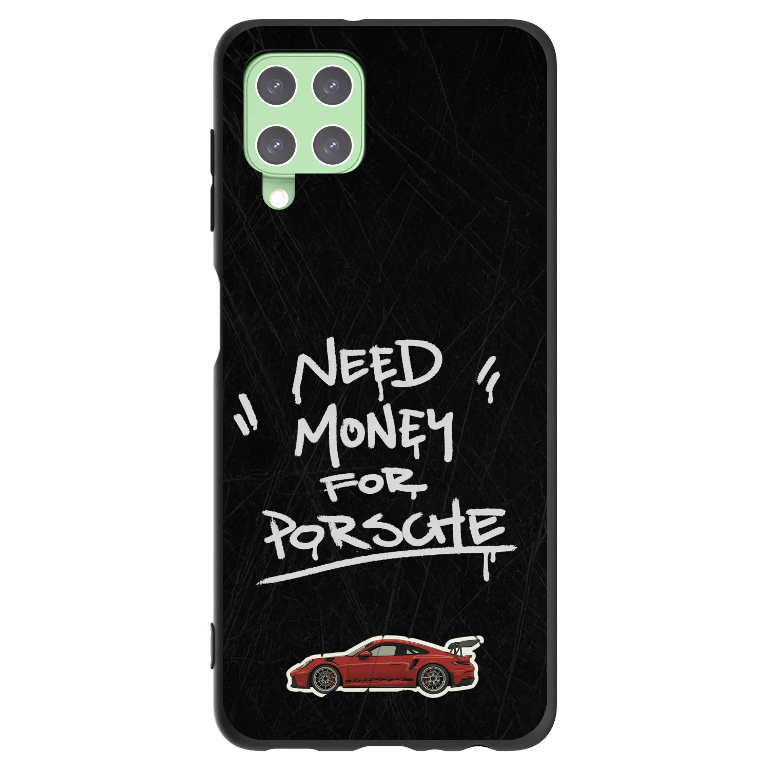 Picasee silikonowe czarne etui na Samsung Galaxy A22 A225F 4G - Dark Racer