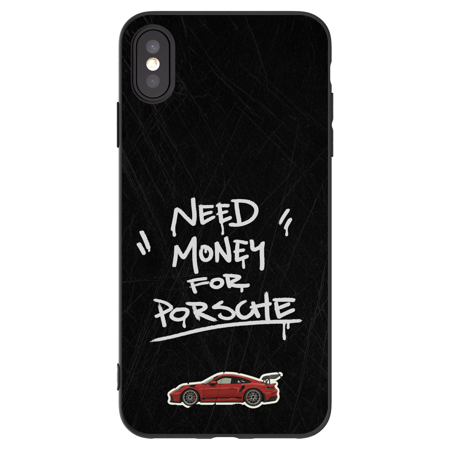 Picasee silikonowe czarne etui na Apple iPhone XS Max - Dark Racer