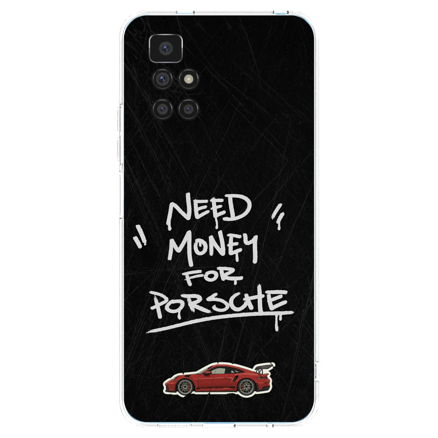 Picasee silikonowe przeźroczyste etui na Xiaomi Redmi 10 - Dark Racer