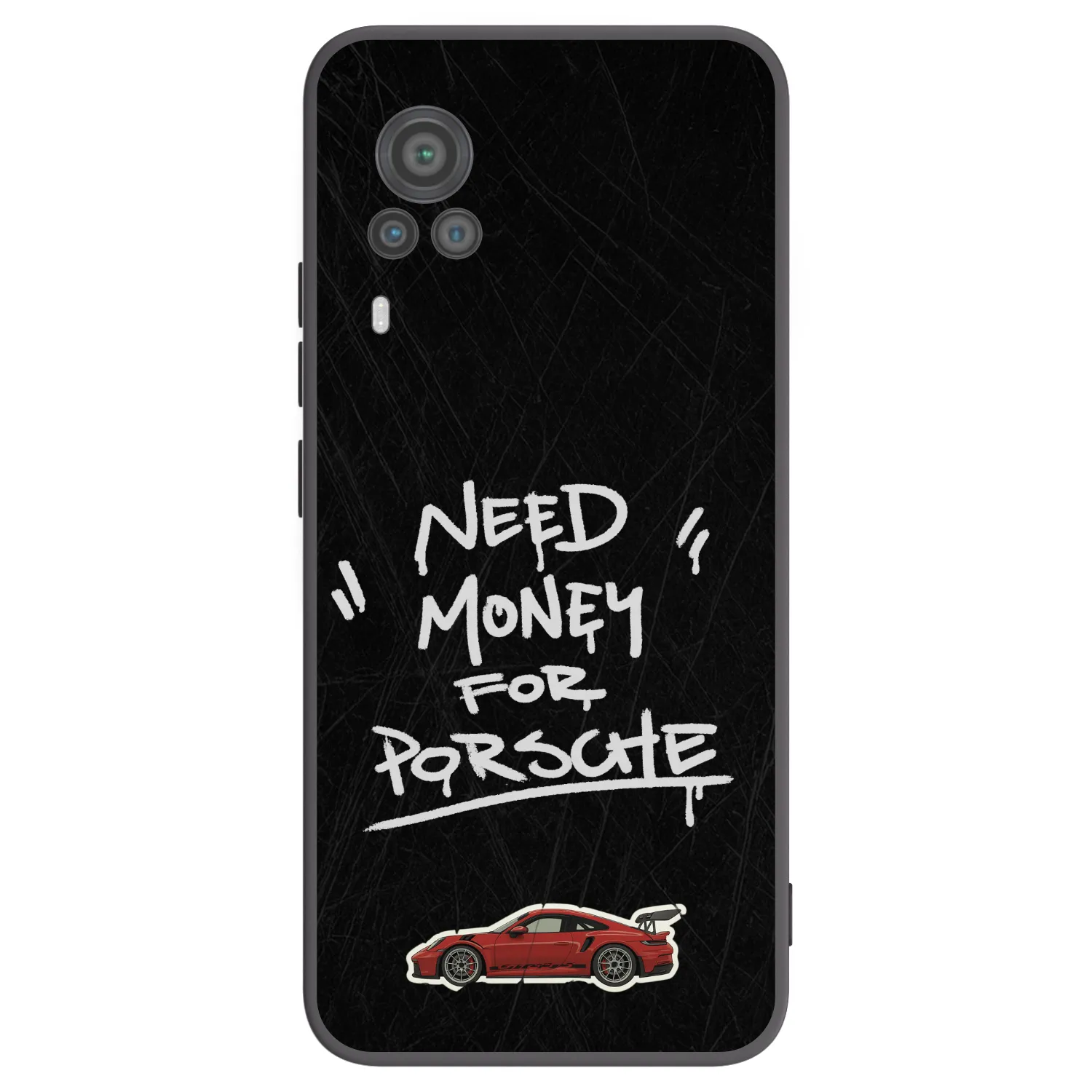 Picasee silikonowe czarne etui na Vivo X60 Pro 5G - Dark Racer