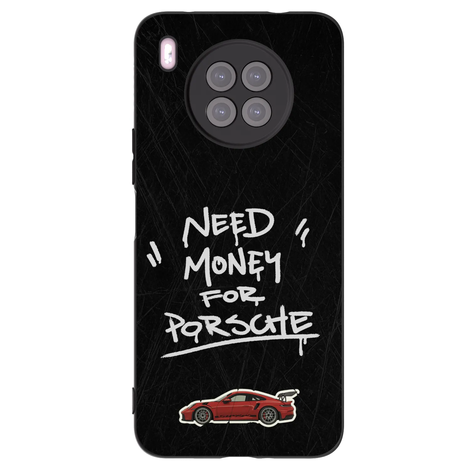 Picasee silikonowe czarne etui na Huawei Nova 8i - Dark Racer
