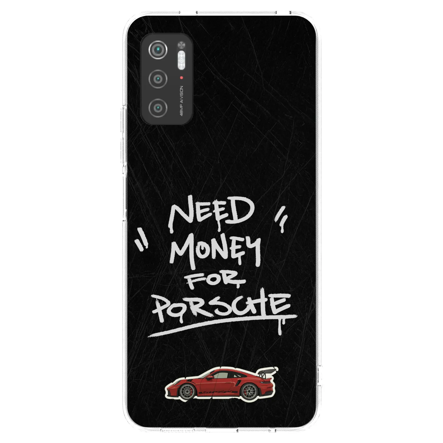 Picasee silikonowe przeźroczyste etui na Xiaomi Poco M3 Pro 5G - Dark Racer