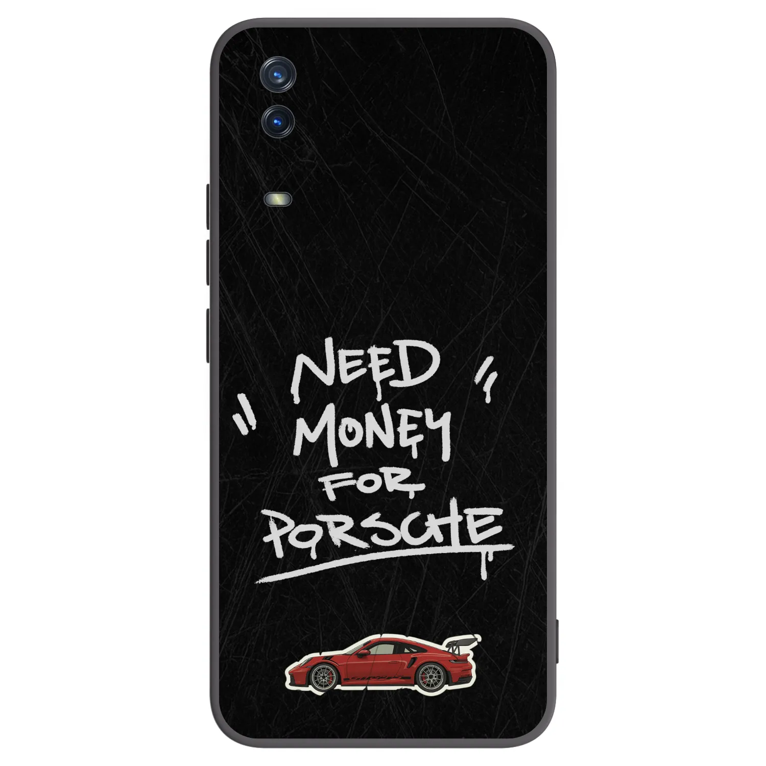 Picasee silikonowe czarne etui na Vivo Y11s - Dark Racer