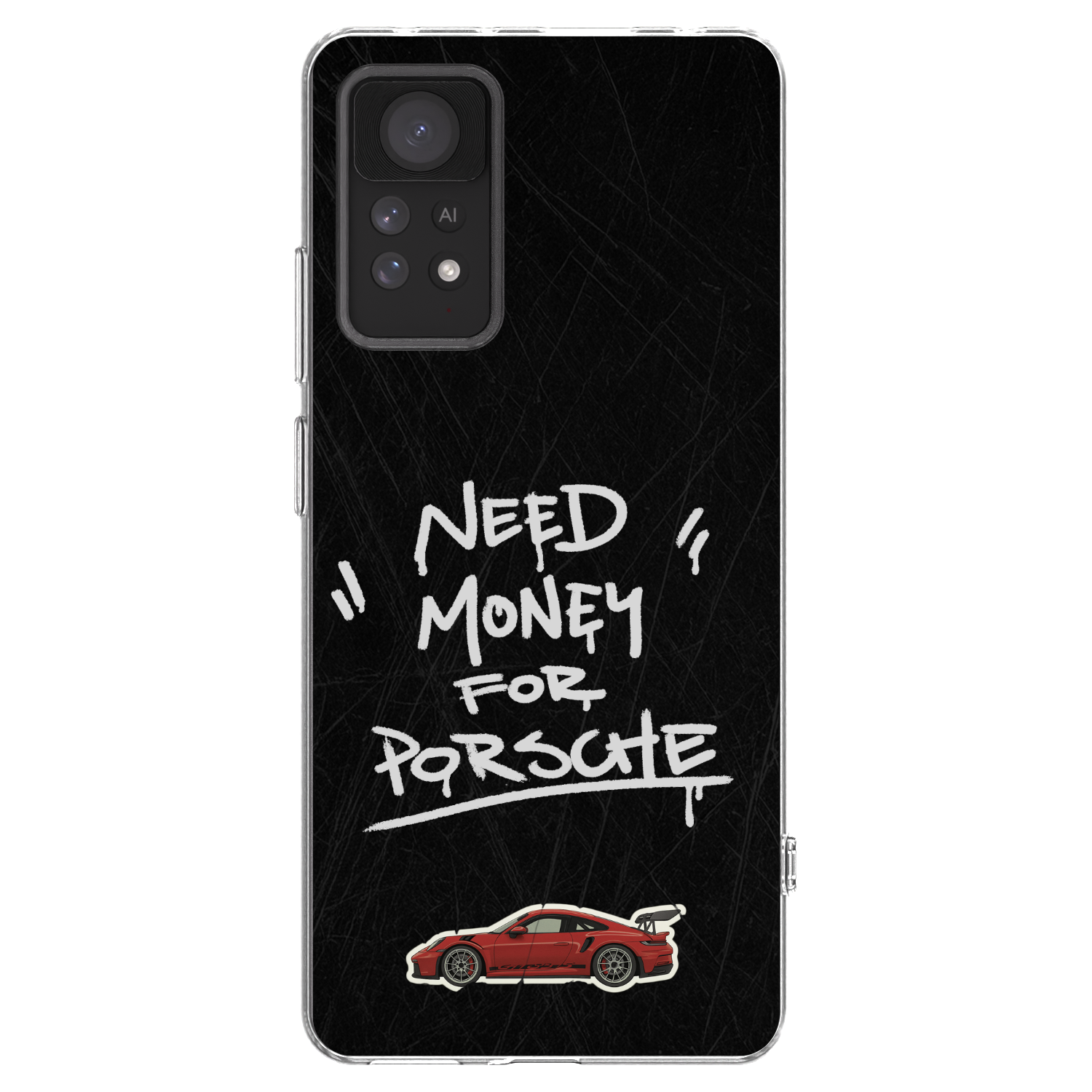 Picasee silikonowe przeźroczyste etui na Xiaomi Redmi Note 11 Pro 5G - Dark Racer