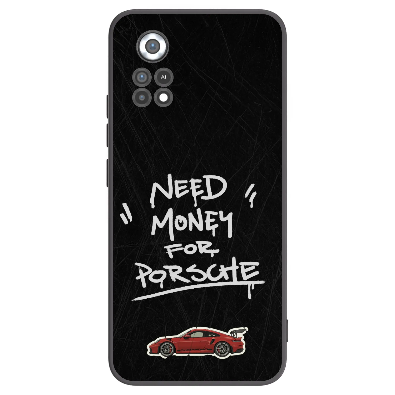 Picasee silikonowe czarne etui na Xiaomi Poco X4 Pro 5G - Dark Racer