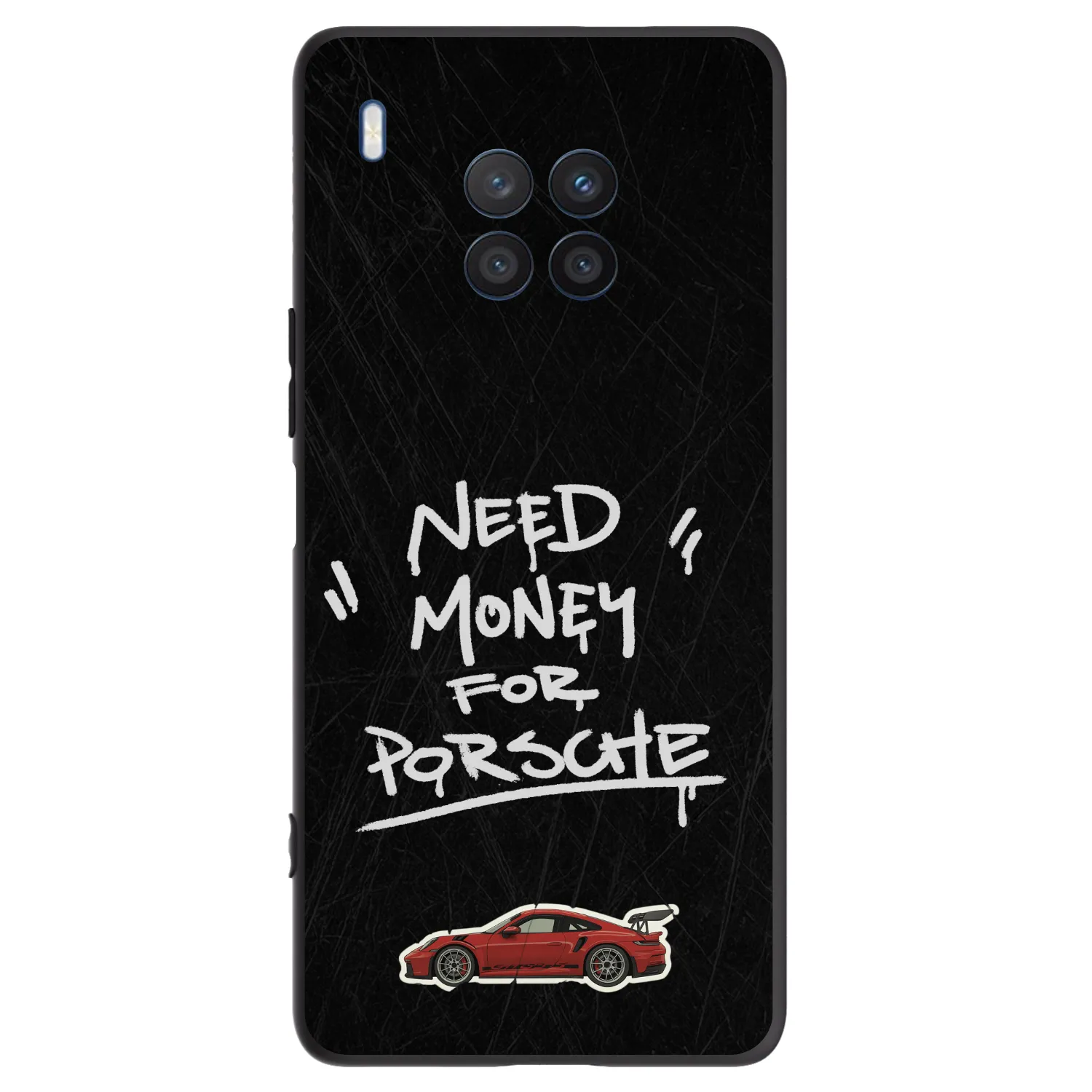 Picasee silikonowe czarne etui na Honor 50 Lite - Dark Racer