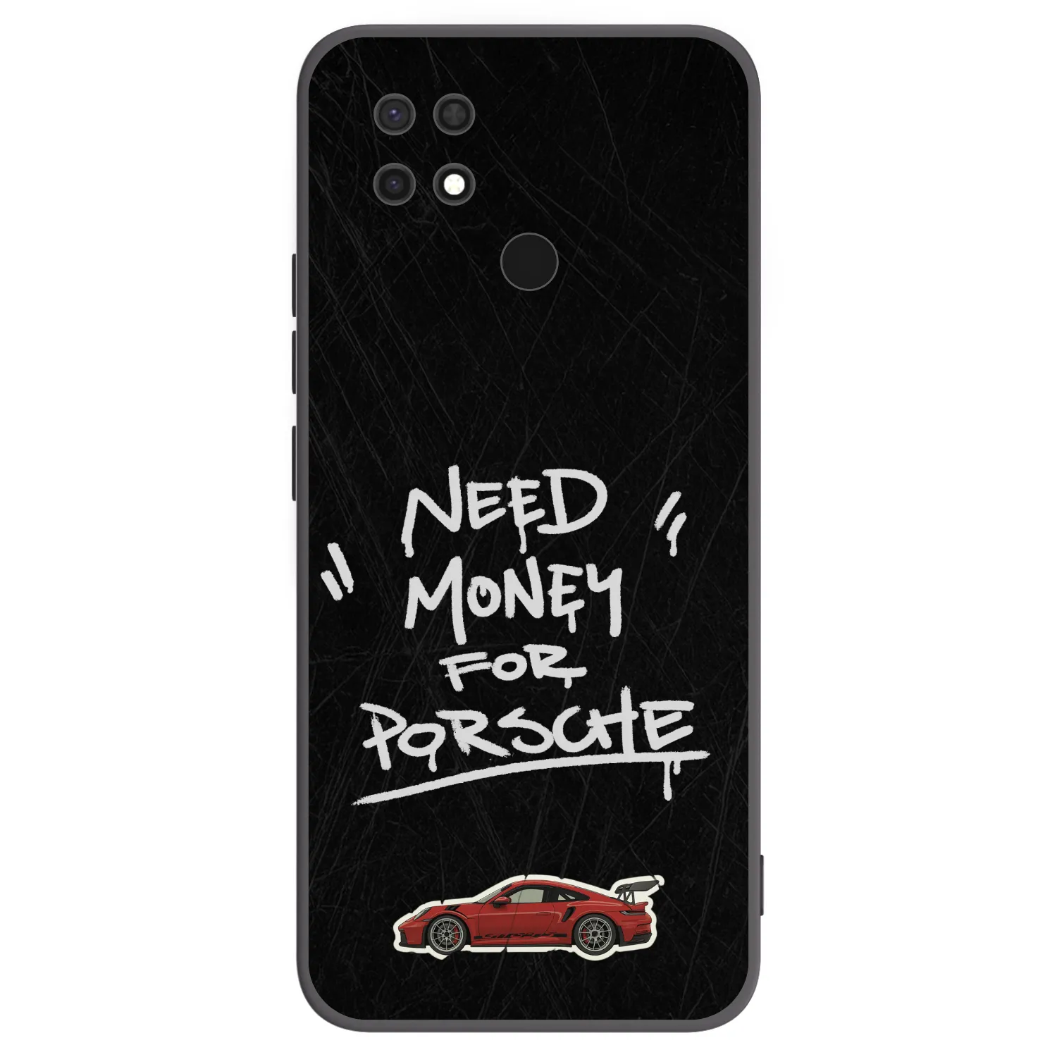 Picasee silikonowe czarne etui na Xiaomi Redmi 10C - Dark Racer