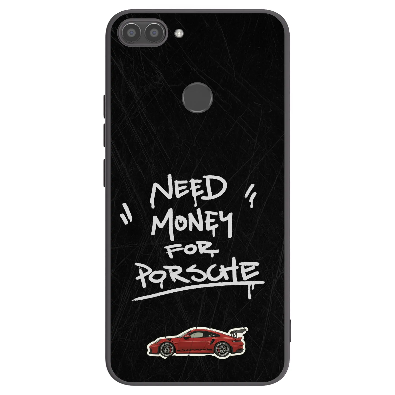 Picasee silikonowe czarne etui na Huawei P Smart - Dark Racer