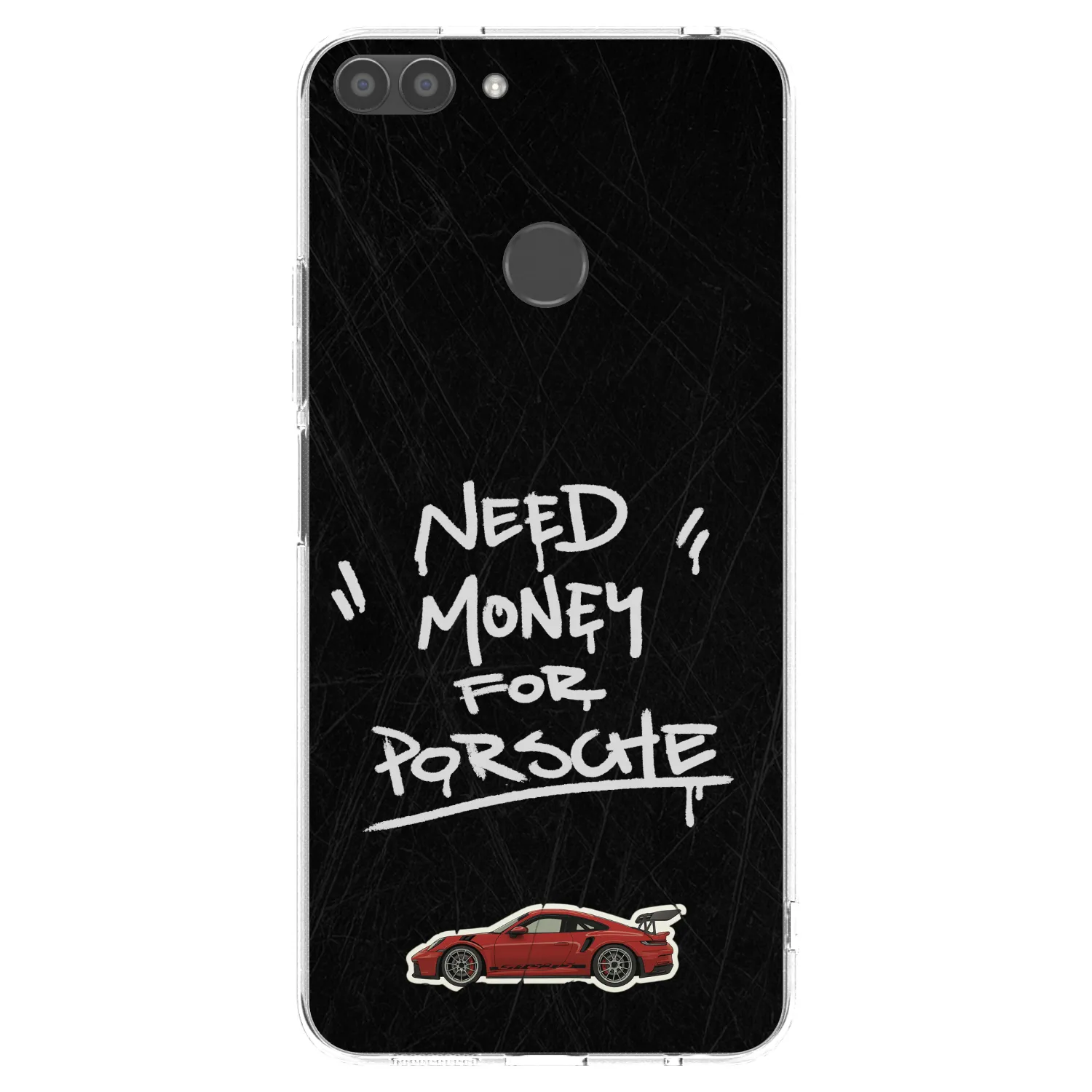 Picasee silikonowe przeźroczyste etui na Huawei P Smart - Dark Racer