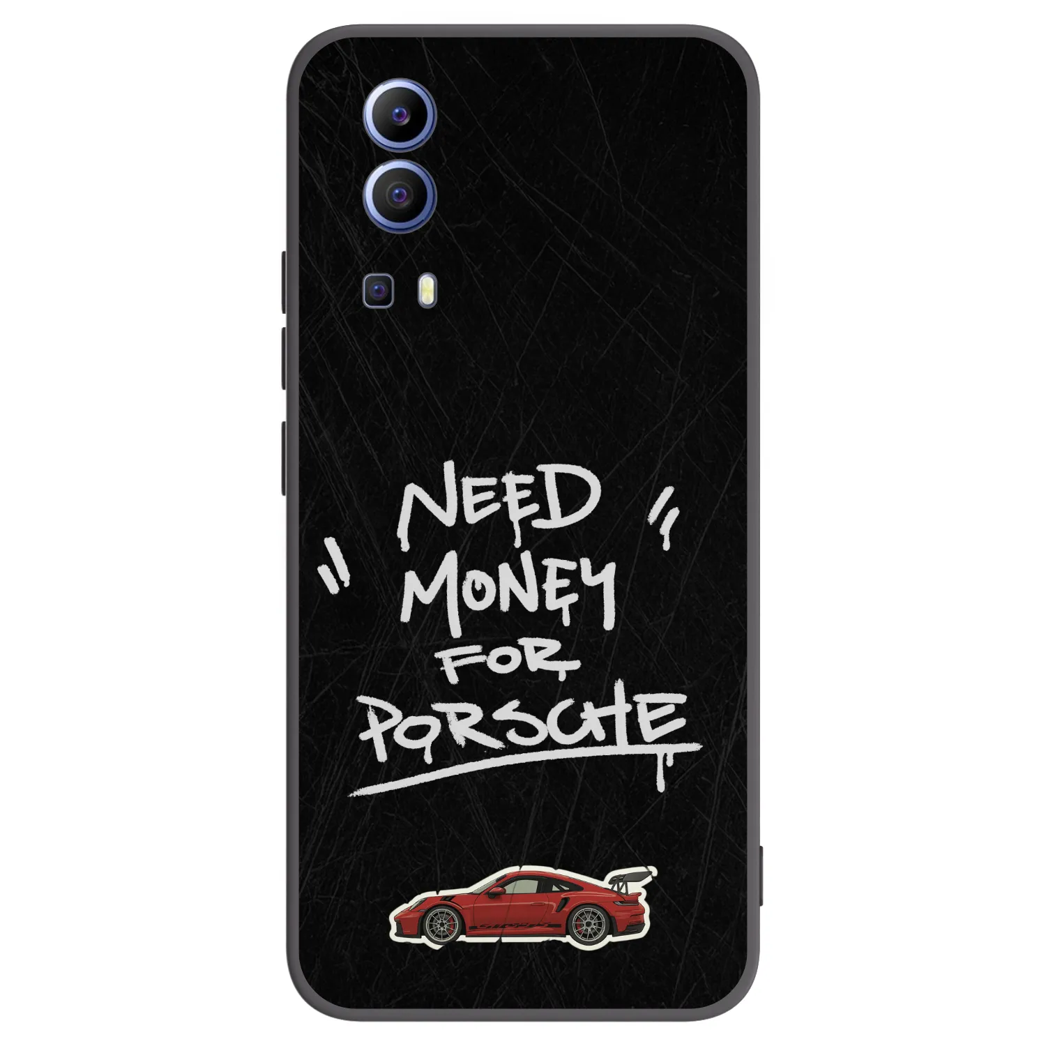 Picasee silikonowe czarne etui na Vivo Y52 5G - Dark Racer