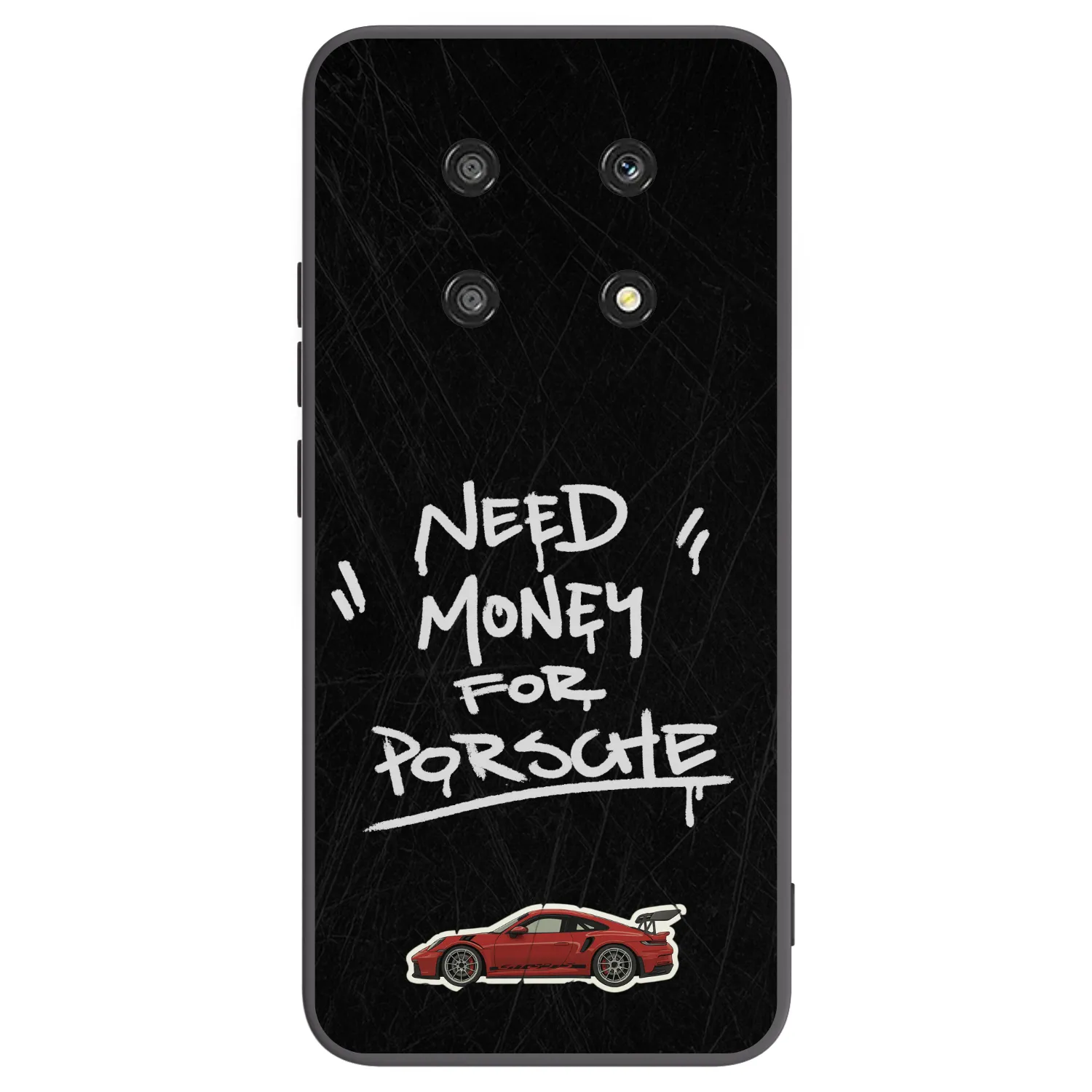 Picasee silikonowe czarne etui na Honor Magic4 Lite 5G - Dark Racer