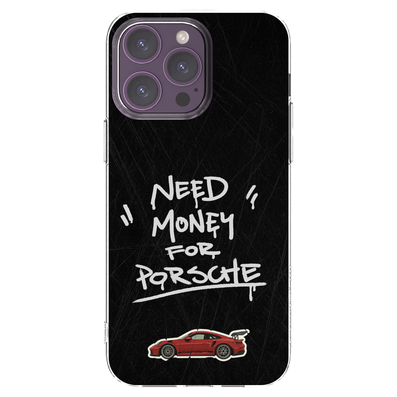 Picasee silikonowe przeźroczyste etui na Apple iPhone 14 Pro Max - Dark Racer
