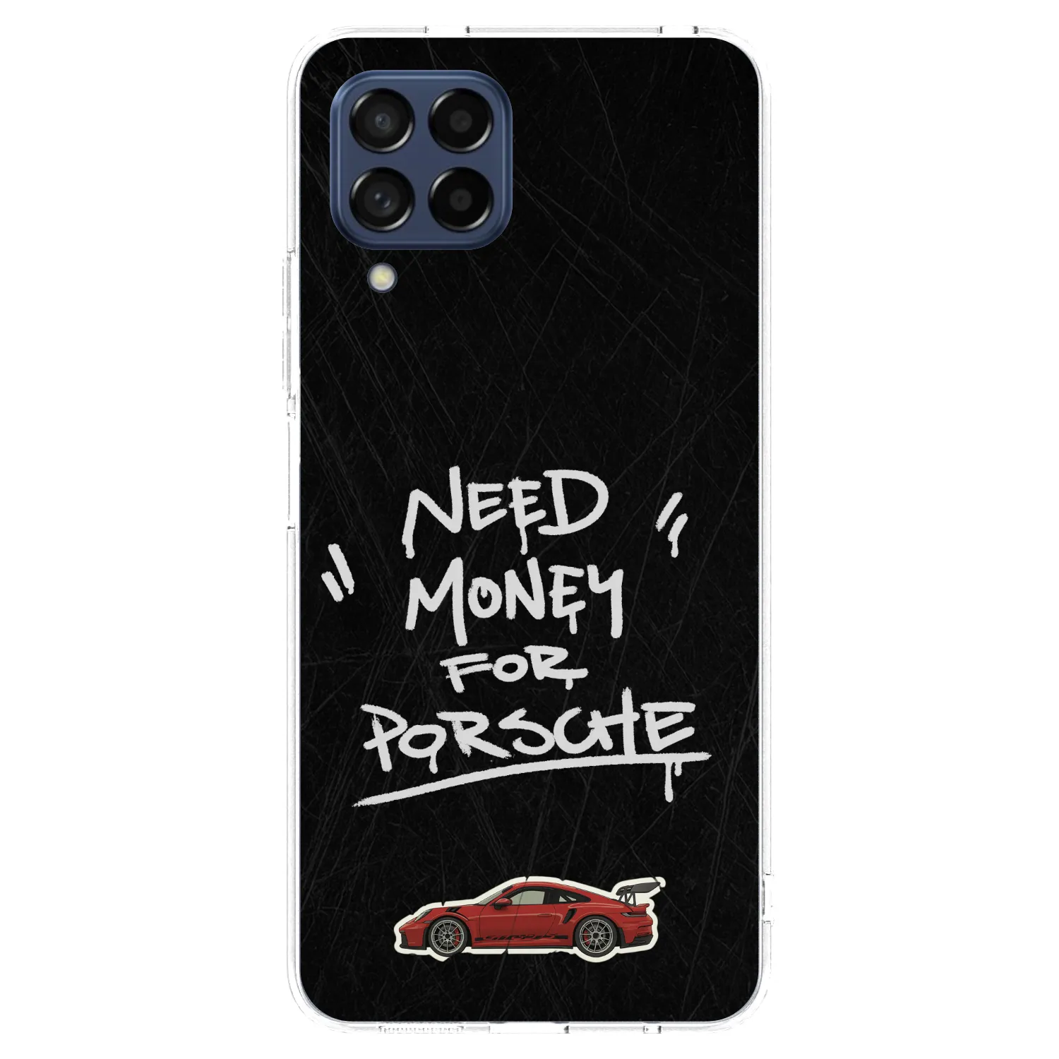Picasee silikonowe przeźroczyste etui na Samsung Galaxy M53 5G - Dark Racer