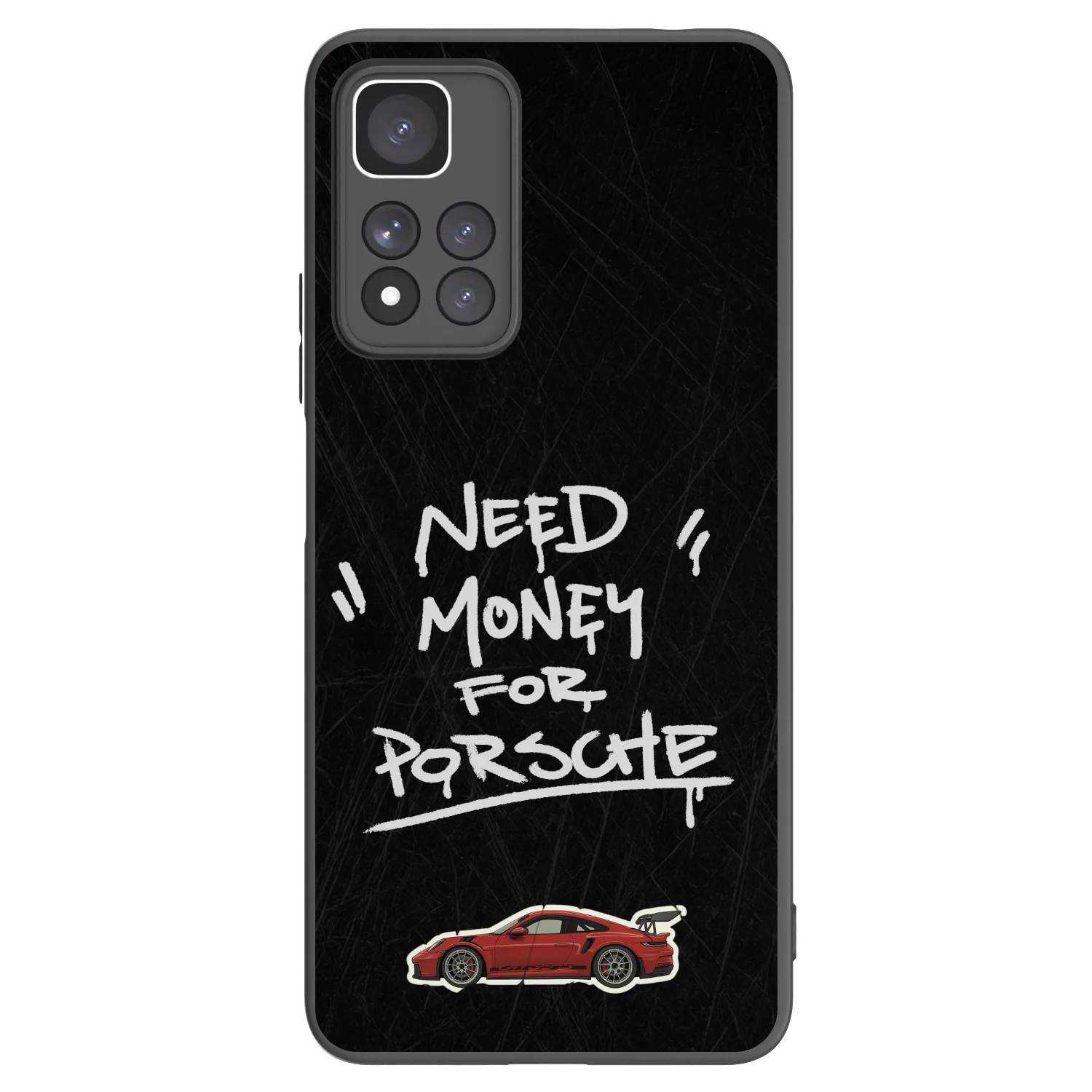 Picasee silikonowe czarne etui na Xiaomi Redmi Note 11 Pro+ 5G - Dark Racer