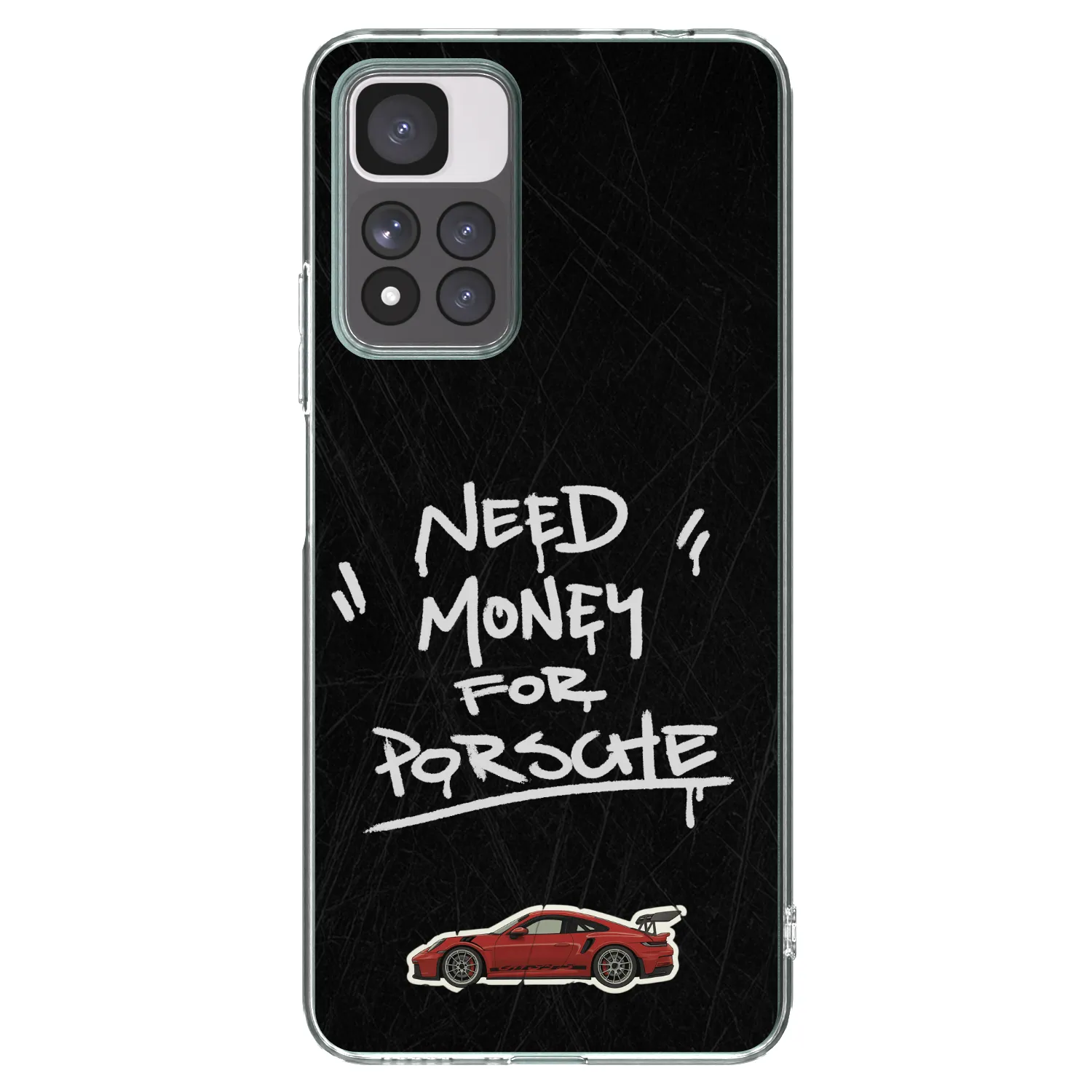 Picasee silikonowe przeźroczyste etui na Xiaomi Redmi Note 11 Pro+ 5G - Dark Racer