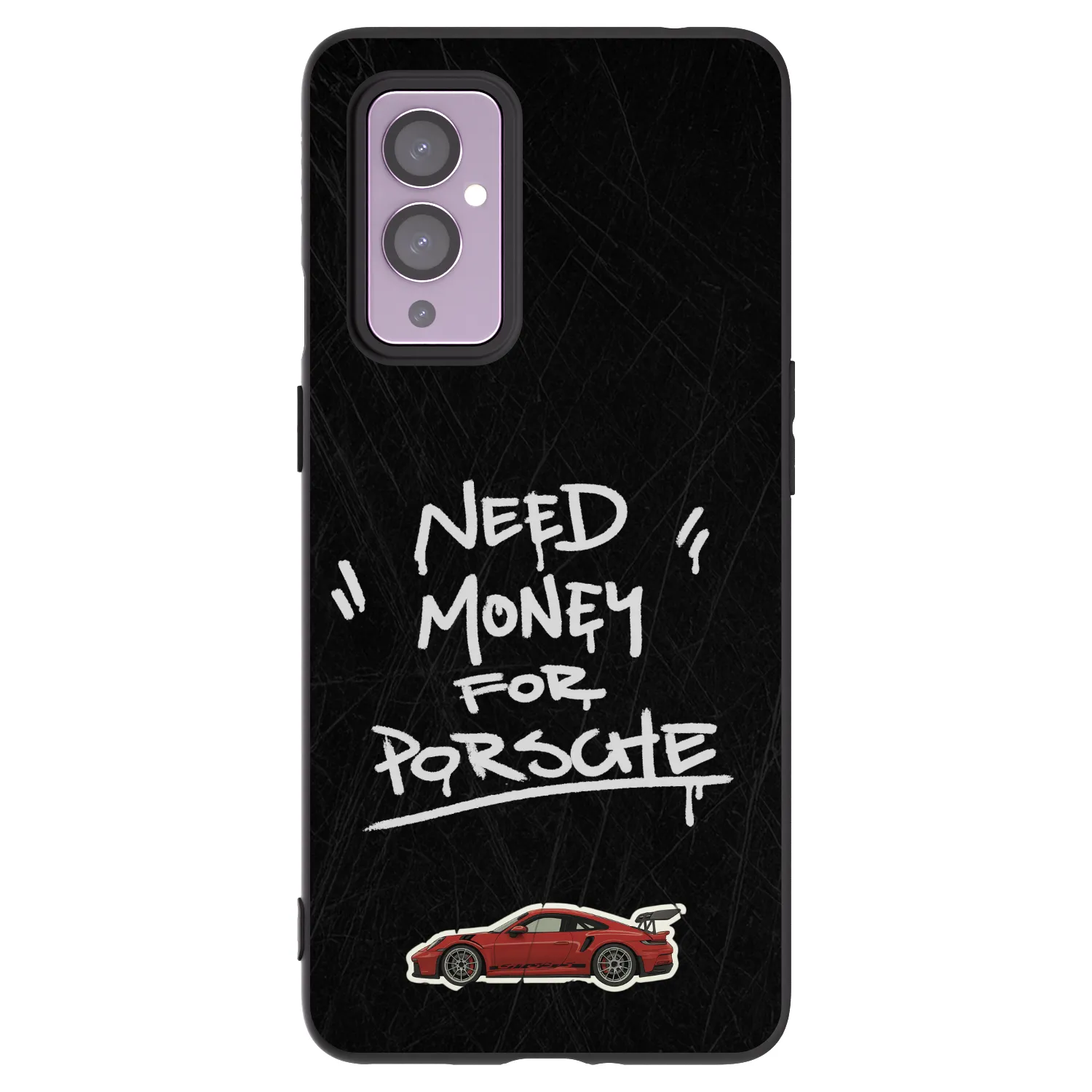 Picasee silikonowe czarne etui na OnePlus 9 - Dark Racer