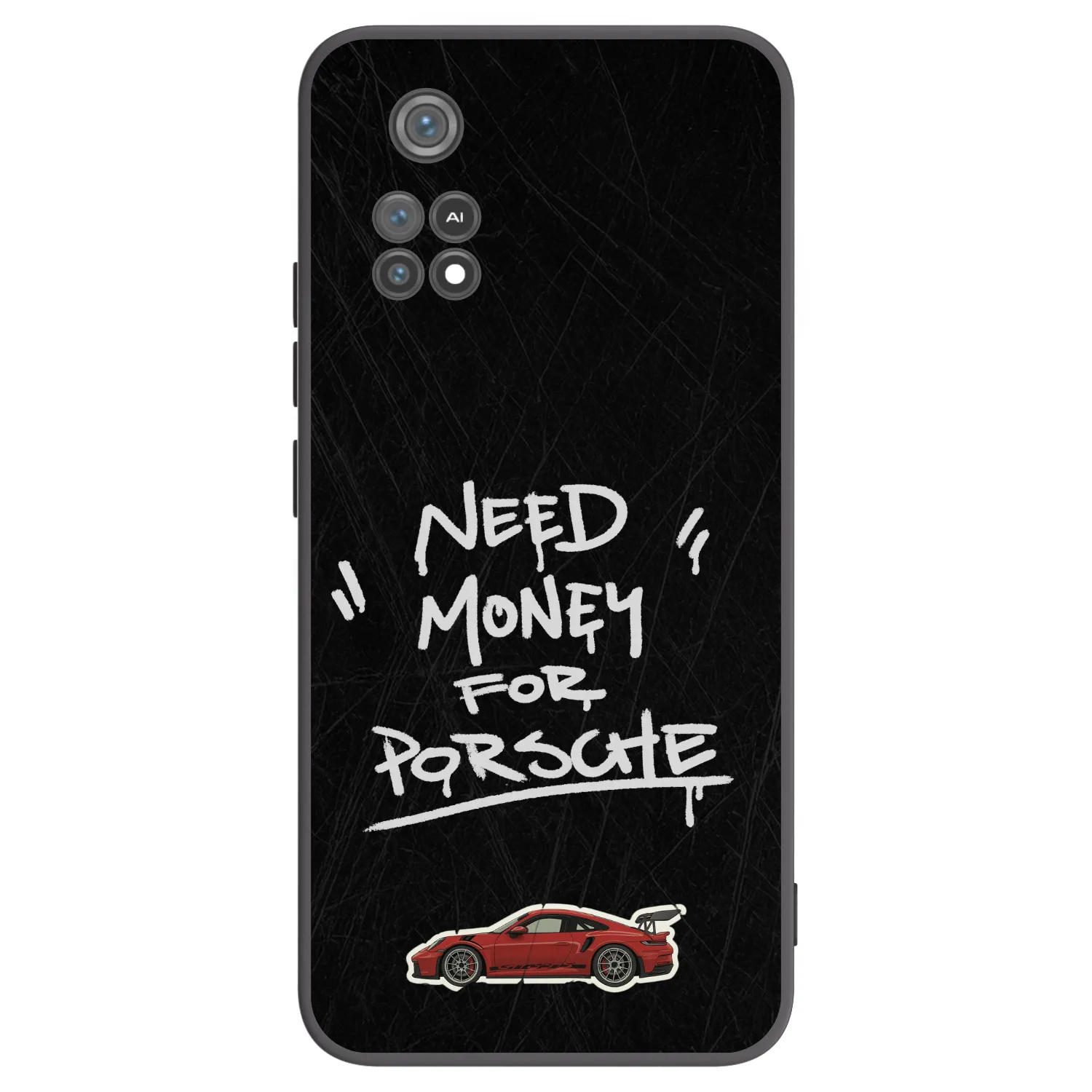 Picasee silikonowe czarne etui na Xiaomi Poco M4 Pro - Dark Racer