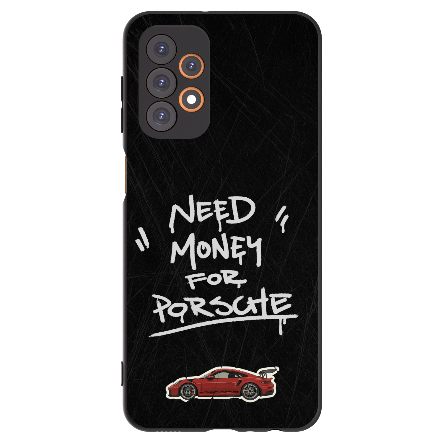 Picasee silikonowe czarne etui na Samsung Galaxy A23 A236B 5G - Dark Racer
